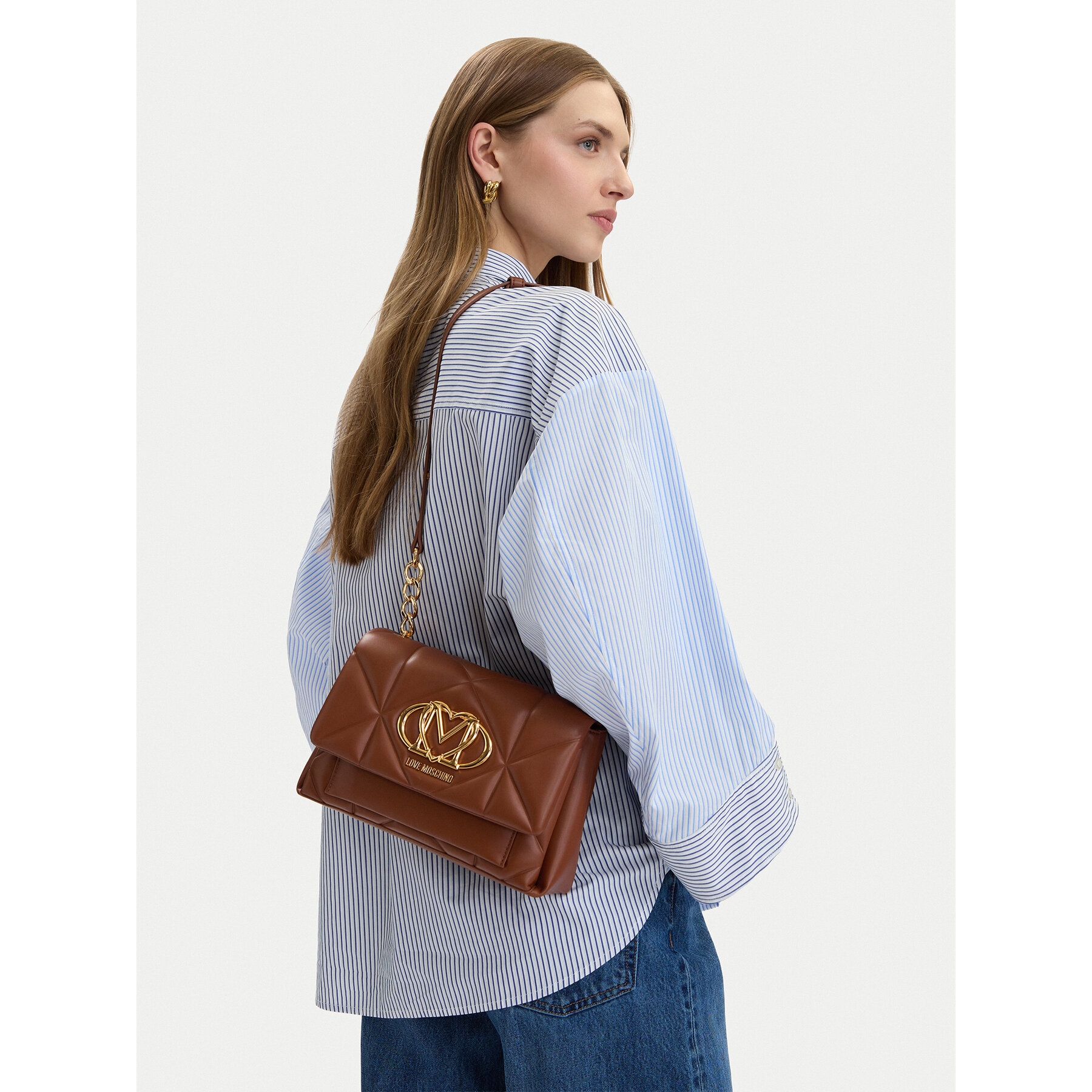 Kabelka LOVE MOSCHINO JC4259PP0OLC0300 Hnedá
