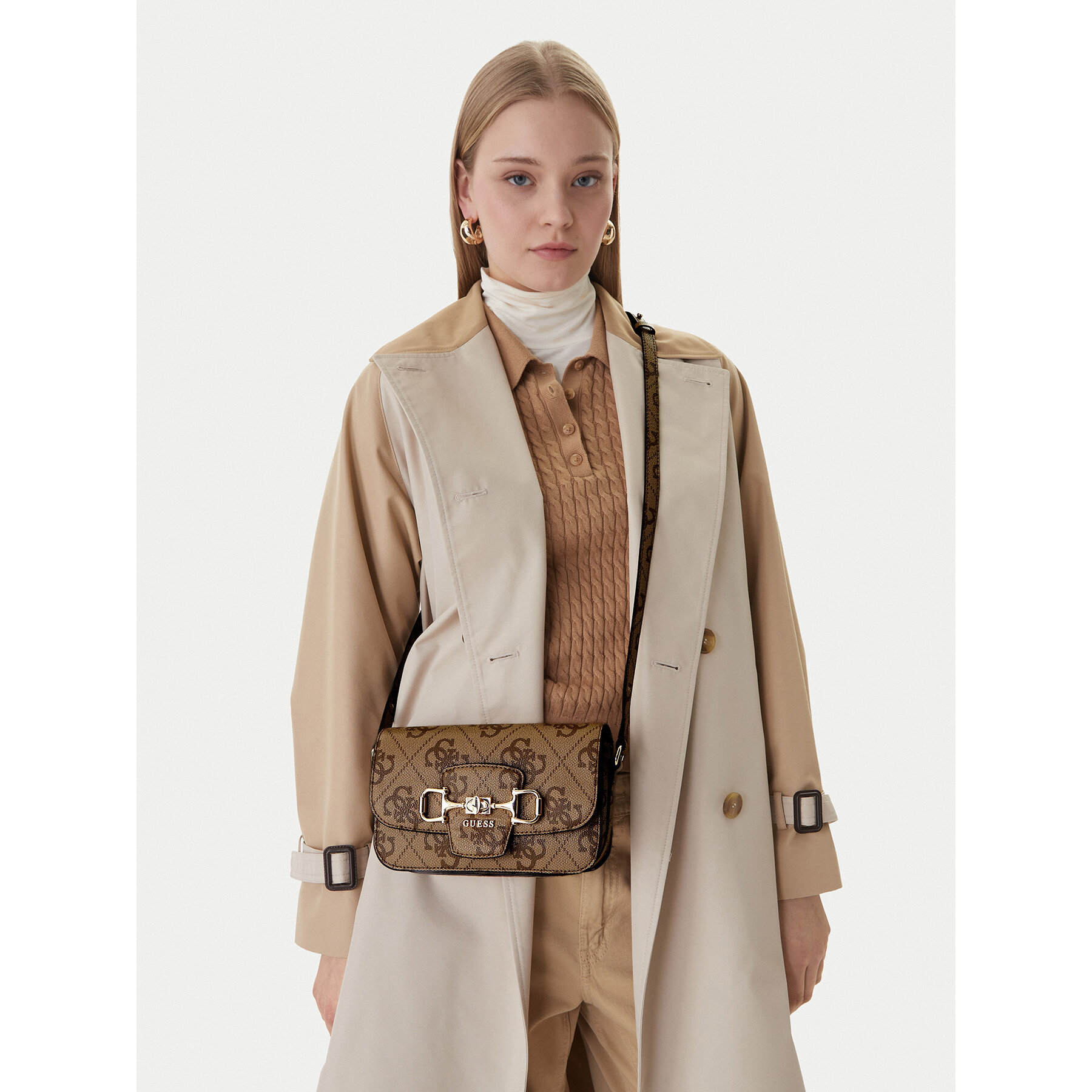 Kabelka Guess Janie HWOS99 24210 Hnedá