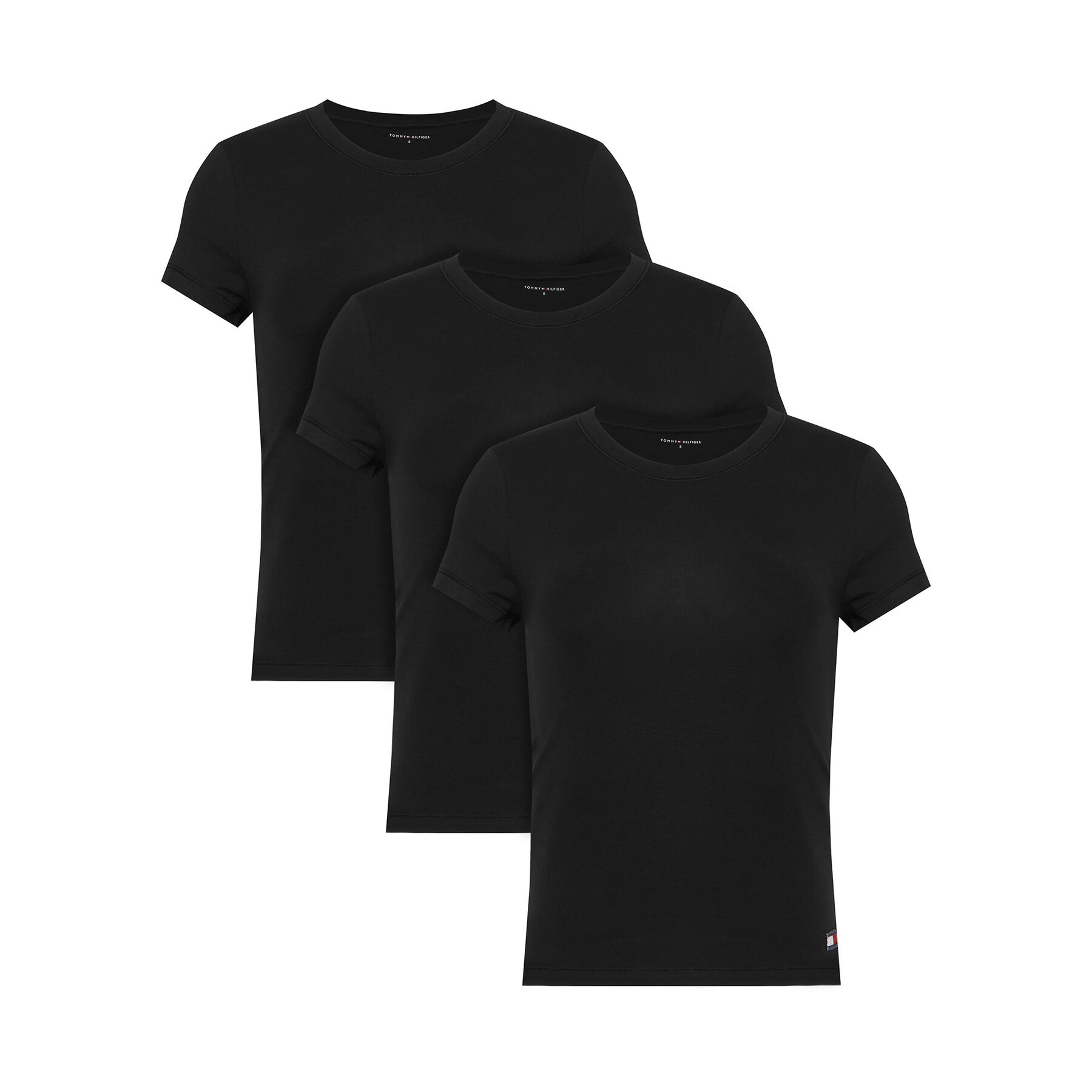 Tommy Hilfiger T-Shirt-Set UW0UW06657 Schwarz Slim Fit
