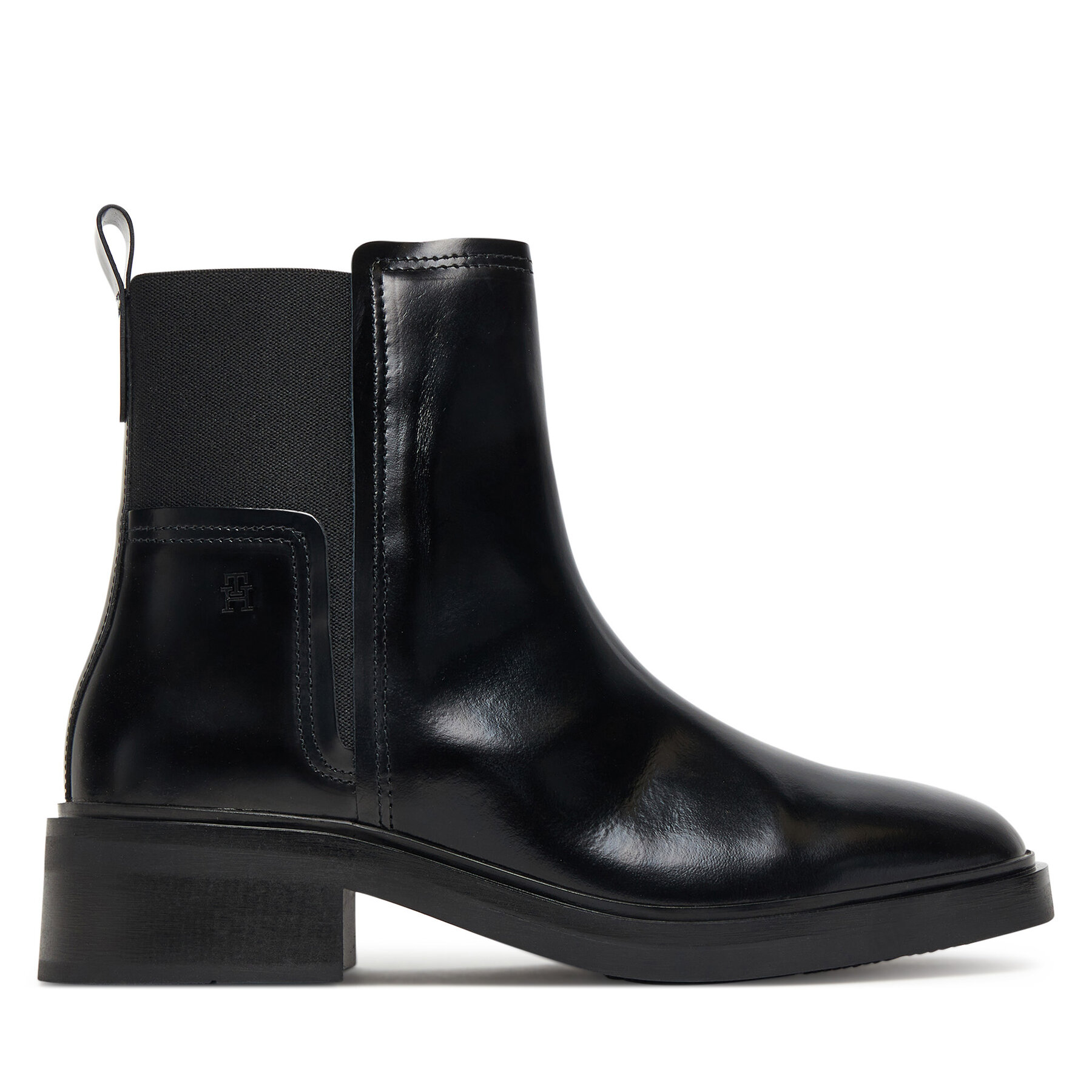 Členková obuv s elastickým prvkom Tommy Hilfiger Minimal Abrasivato FW0FW08764 Čierna