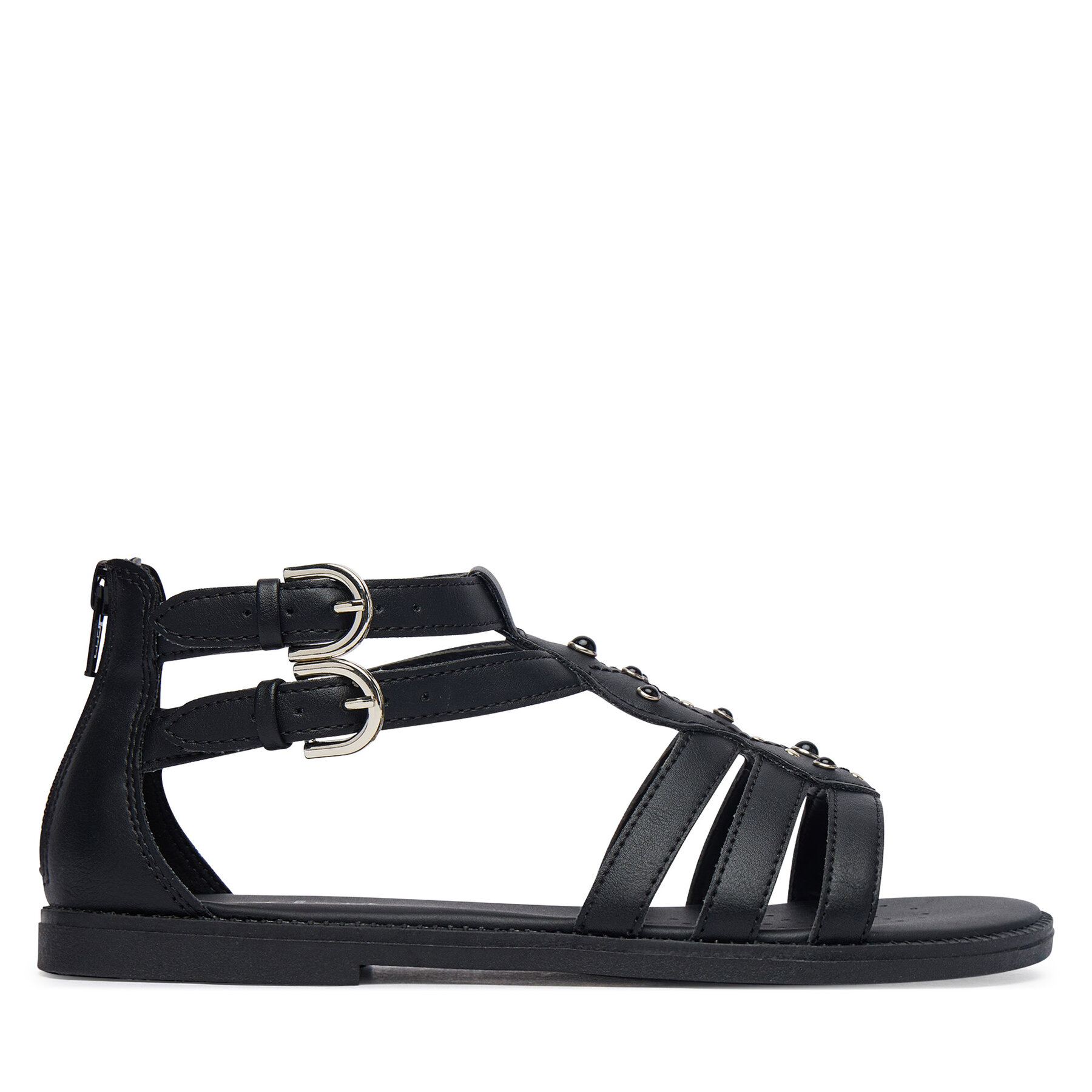 Sandále Geox Jr Sandal Karly J6535D 000BC C9258 D Čierna