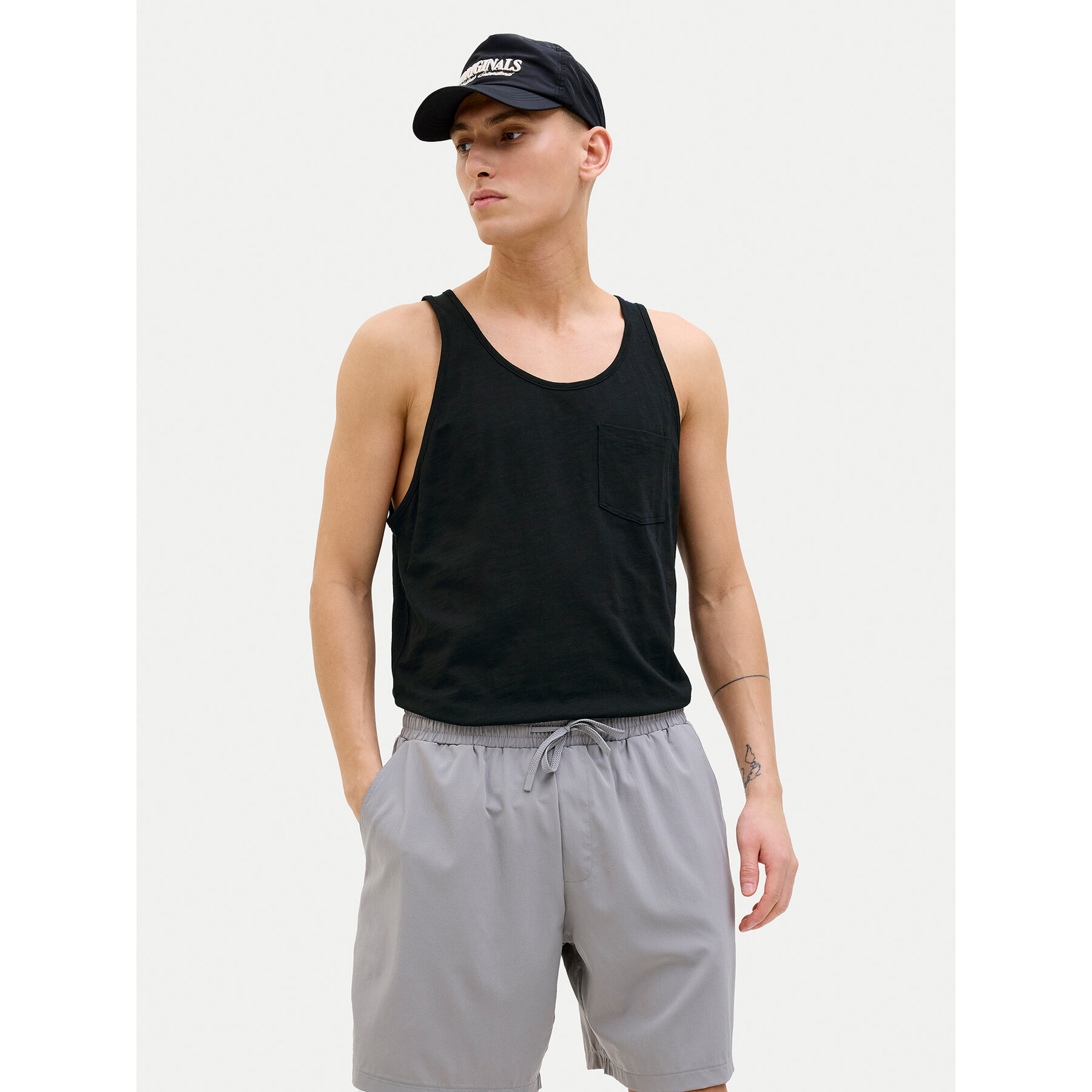 Jack & Jones Tank top Varenna 12273165 Μαύρο Regular Fit