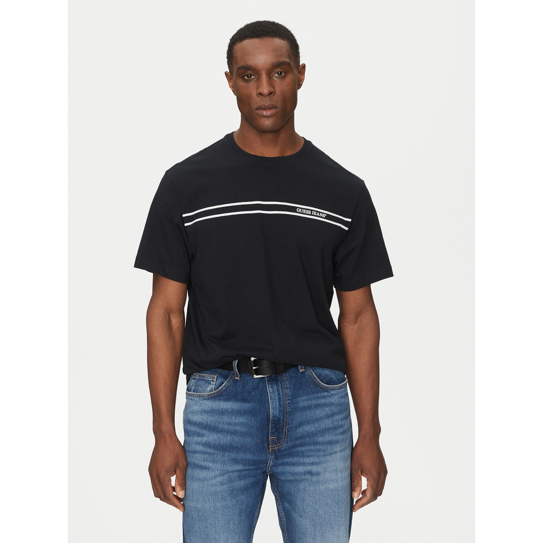 Guess Jeans Póló M5RI78 KCPQ1 Fekete Regular Fit