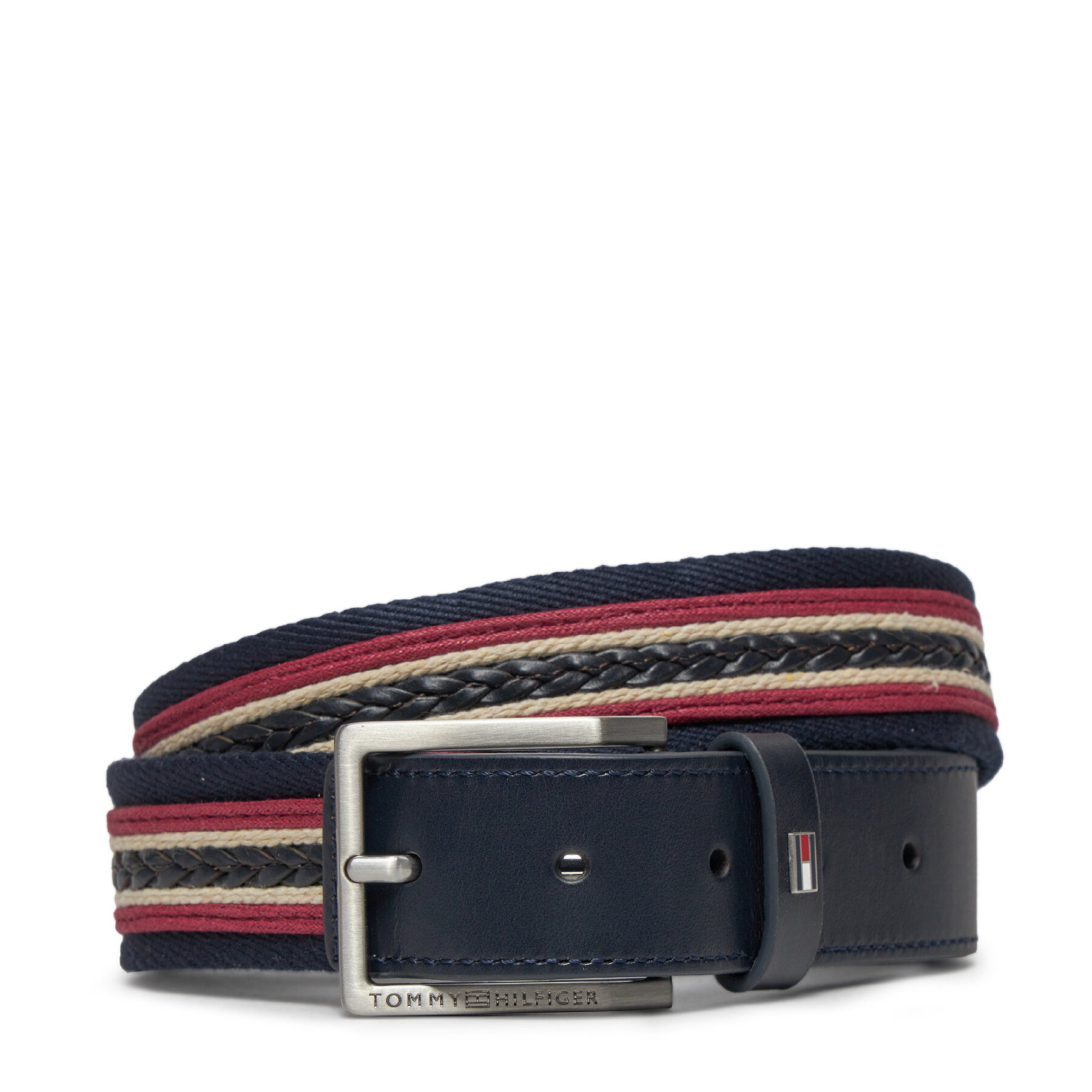 Curea pentru Bărbați Tommy Hilfiger Oliver Webbing 3.5 AM0AM12049 Bleumarin