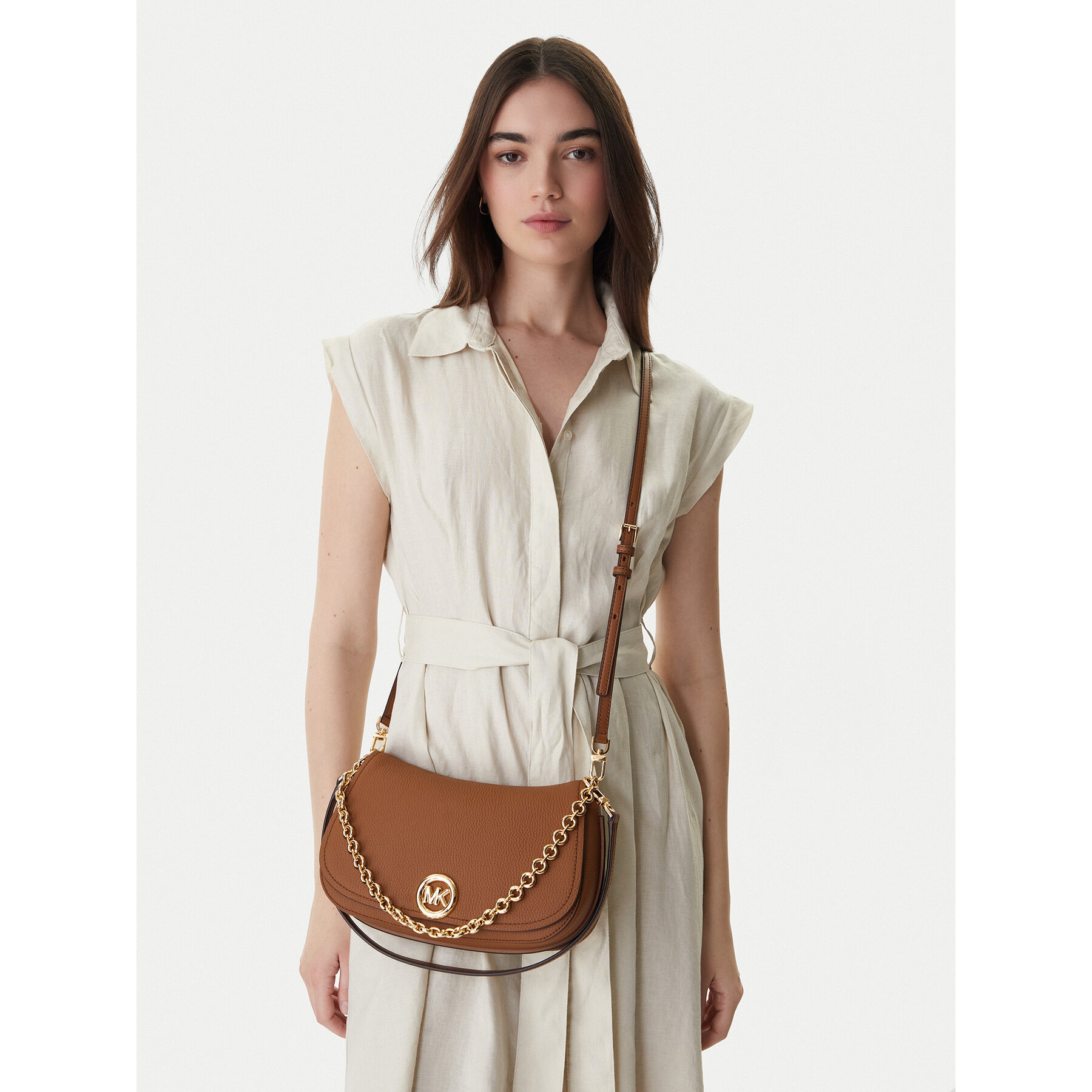 Torbica MICHAEL Michael Kors 30R6GY5S2L Smeđa