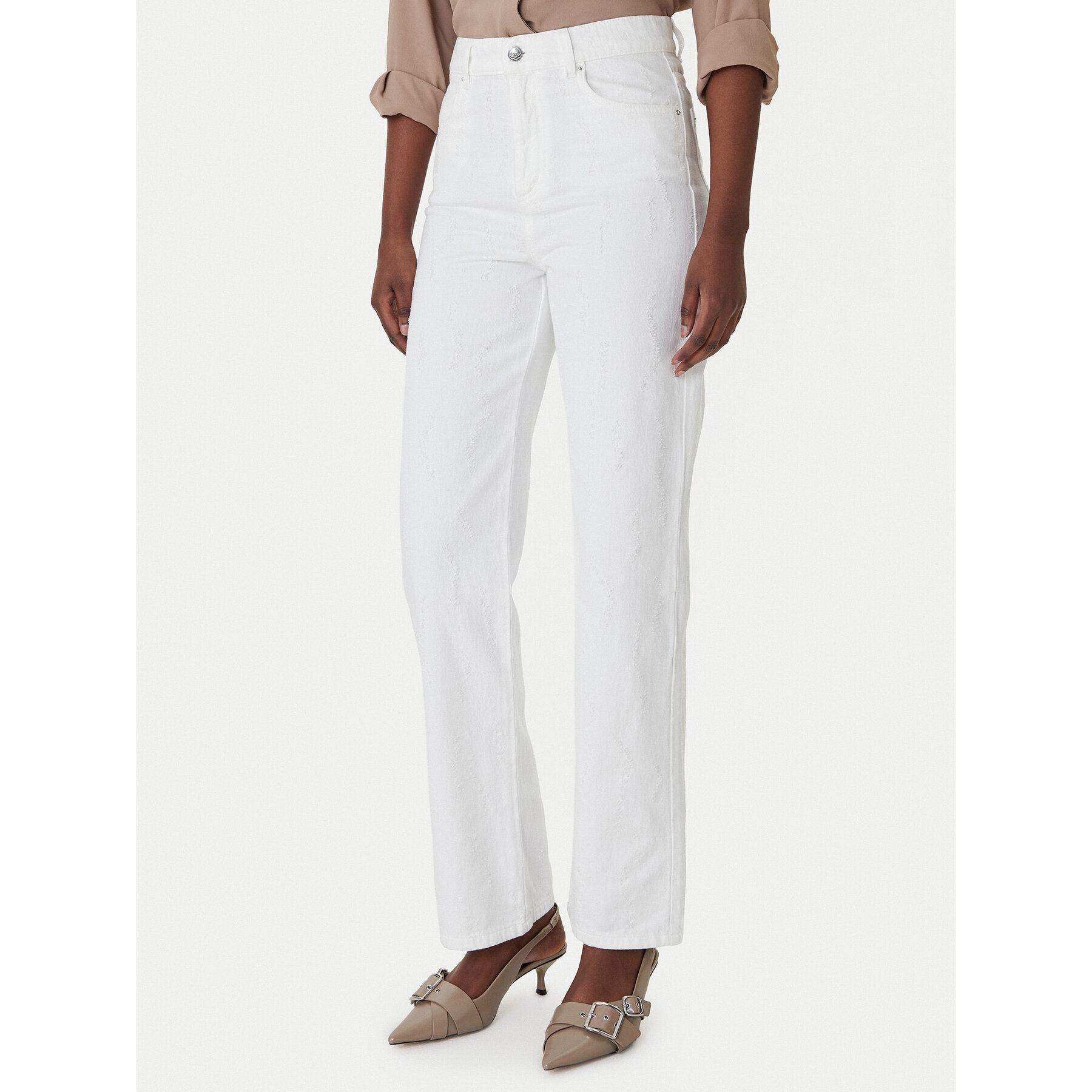 Marella Jeans 2613181024 Weiß Wide Leg