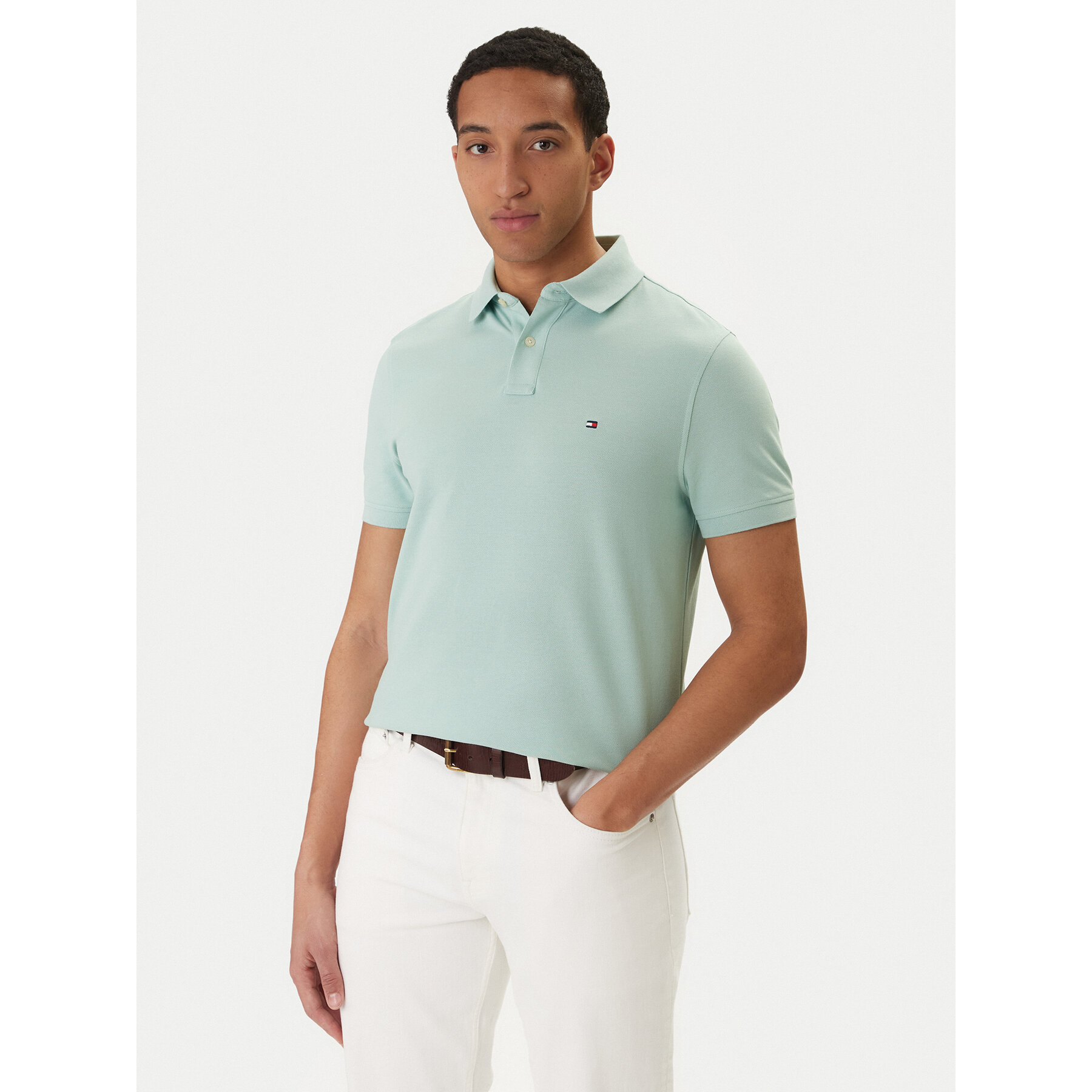 Tommy Hilfiger Poloshirt 1985 MW0MW17770 Grün Regular Fit