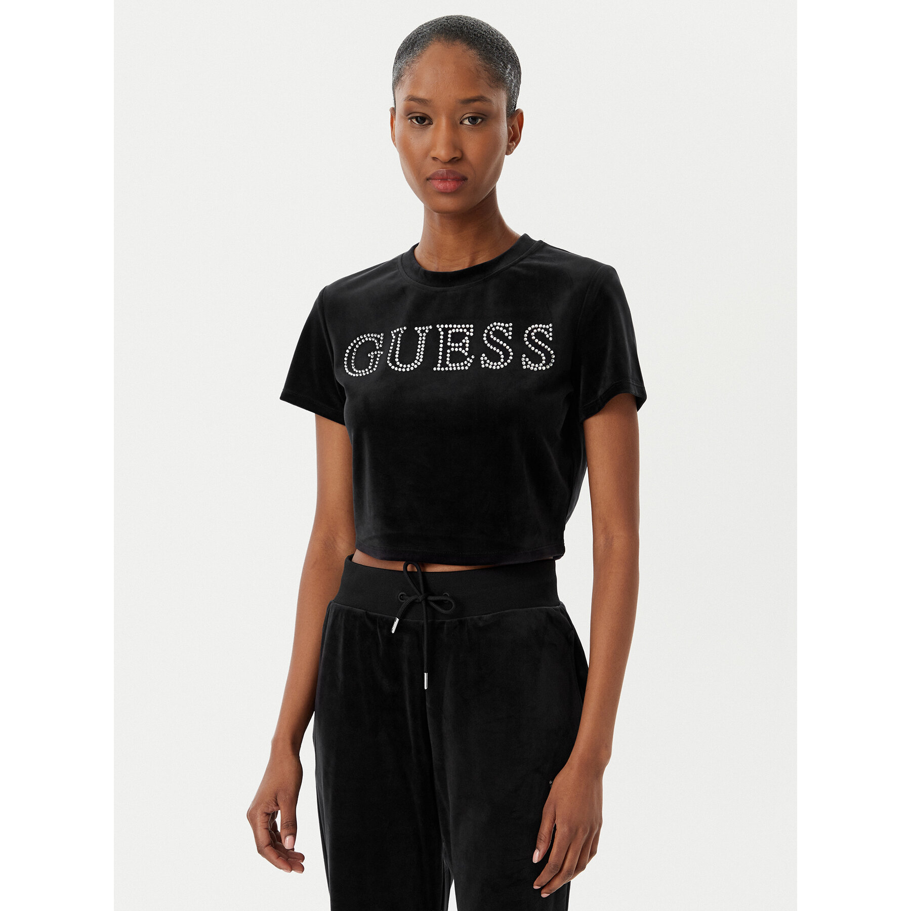 Guess Majica V3BI01 K0232 Črna Regular Fit