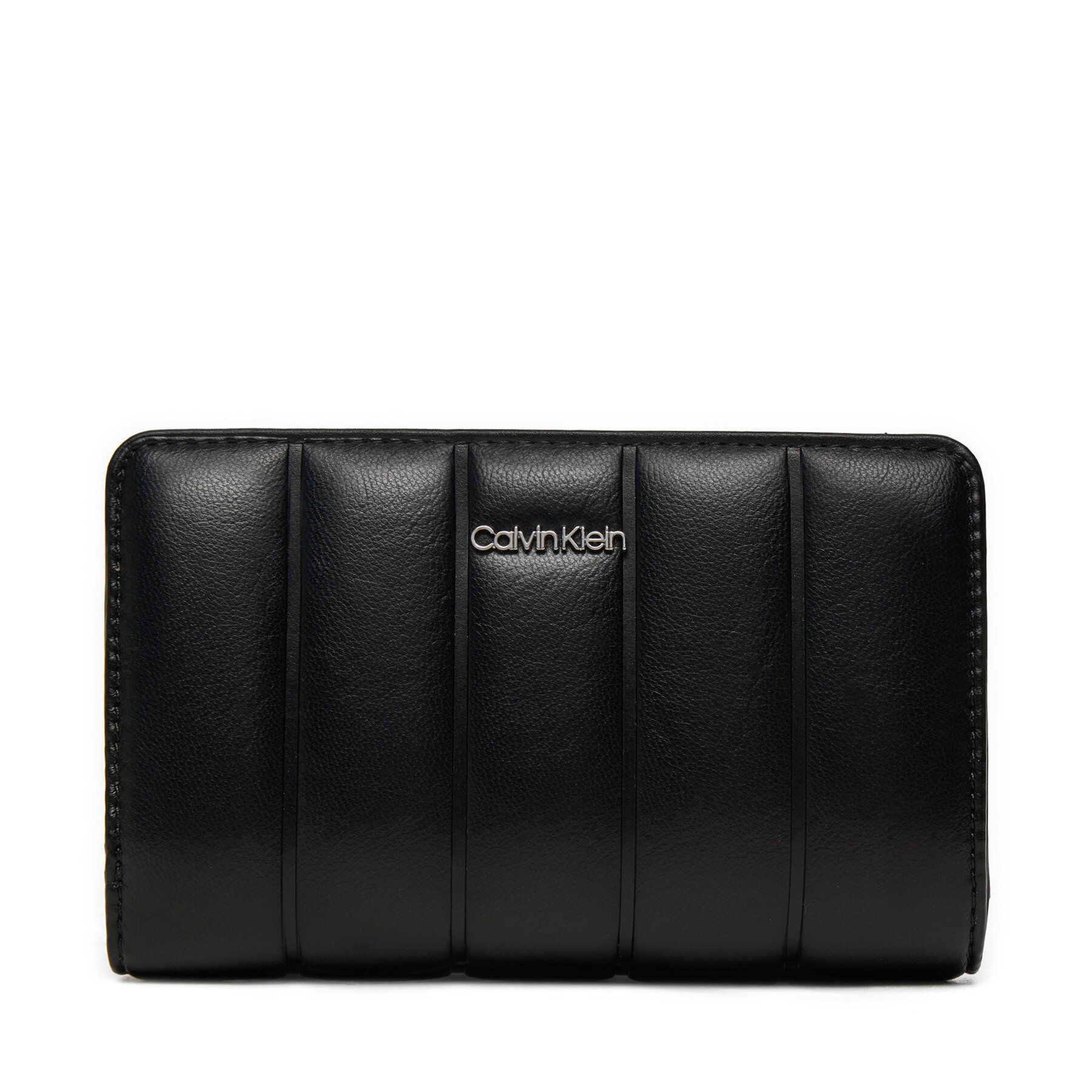 Veľká dámska peňaženka Calvin Klein Line Quilt Medium Bifold K60K612828 Čierna