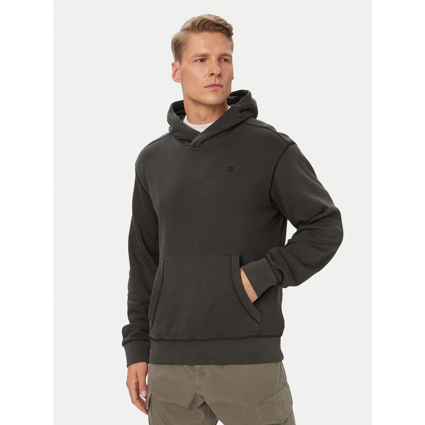G-Star Raw Sweatshirt Unit D30662 D969 Schwarz Regular Fit