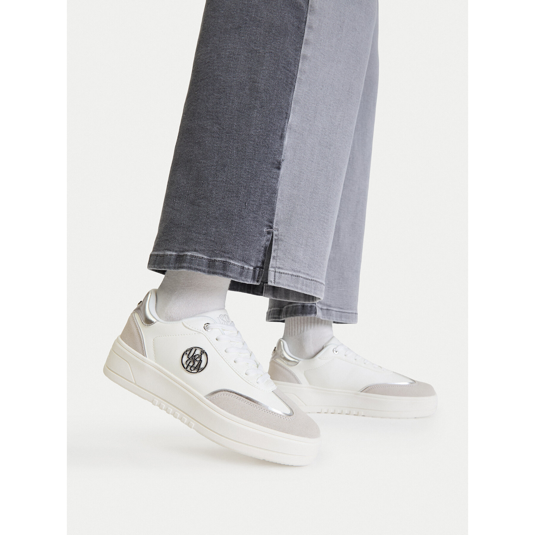 Sneakers U.S. Polo Assn. EO-KERRY001W/GY1 Alb