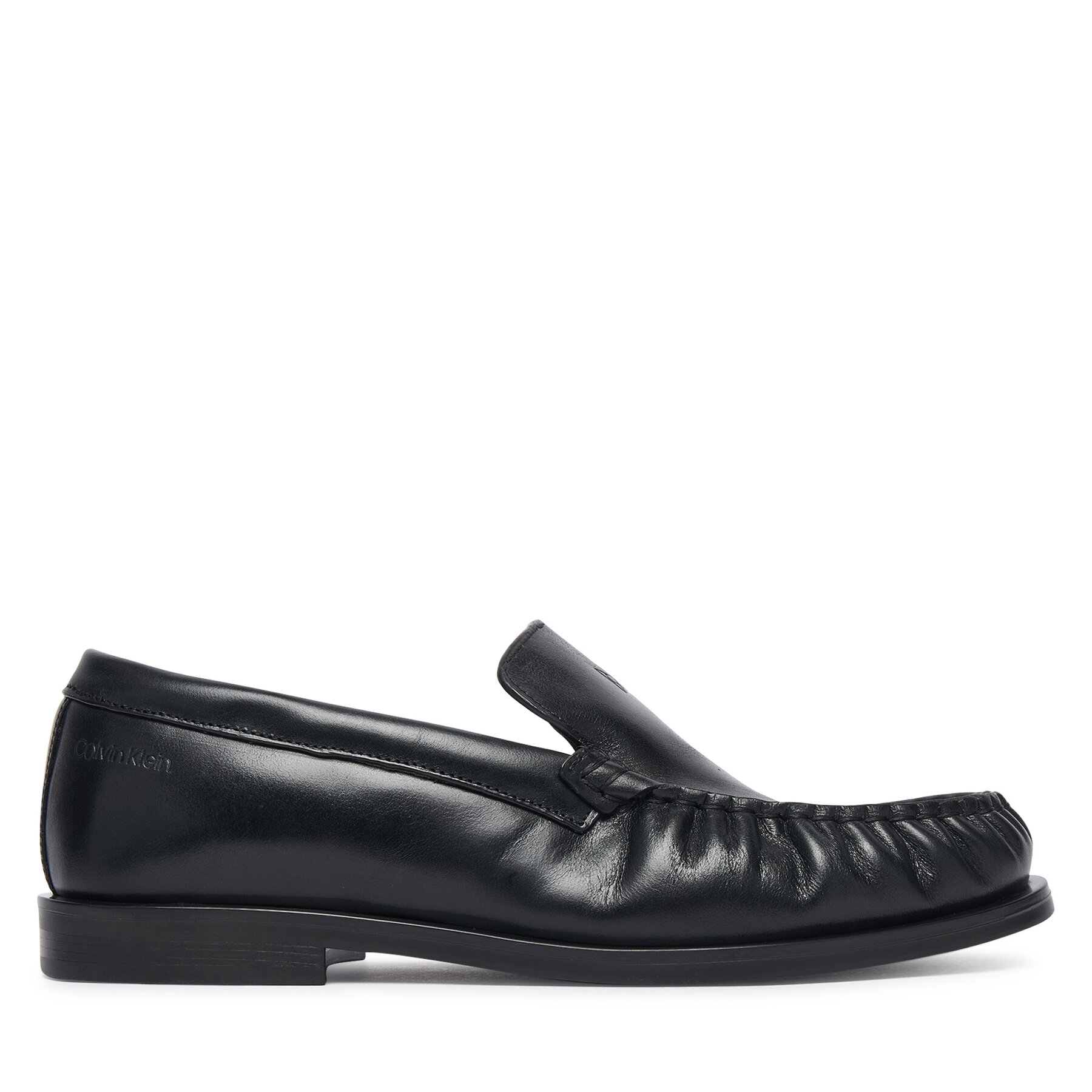 Mocasini Calvin Klein Round Essential Loafer Lth HW0HW03195 Negru