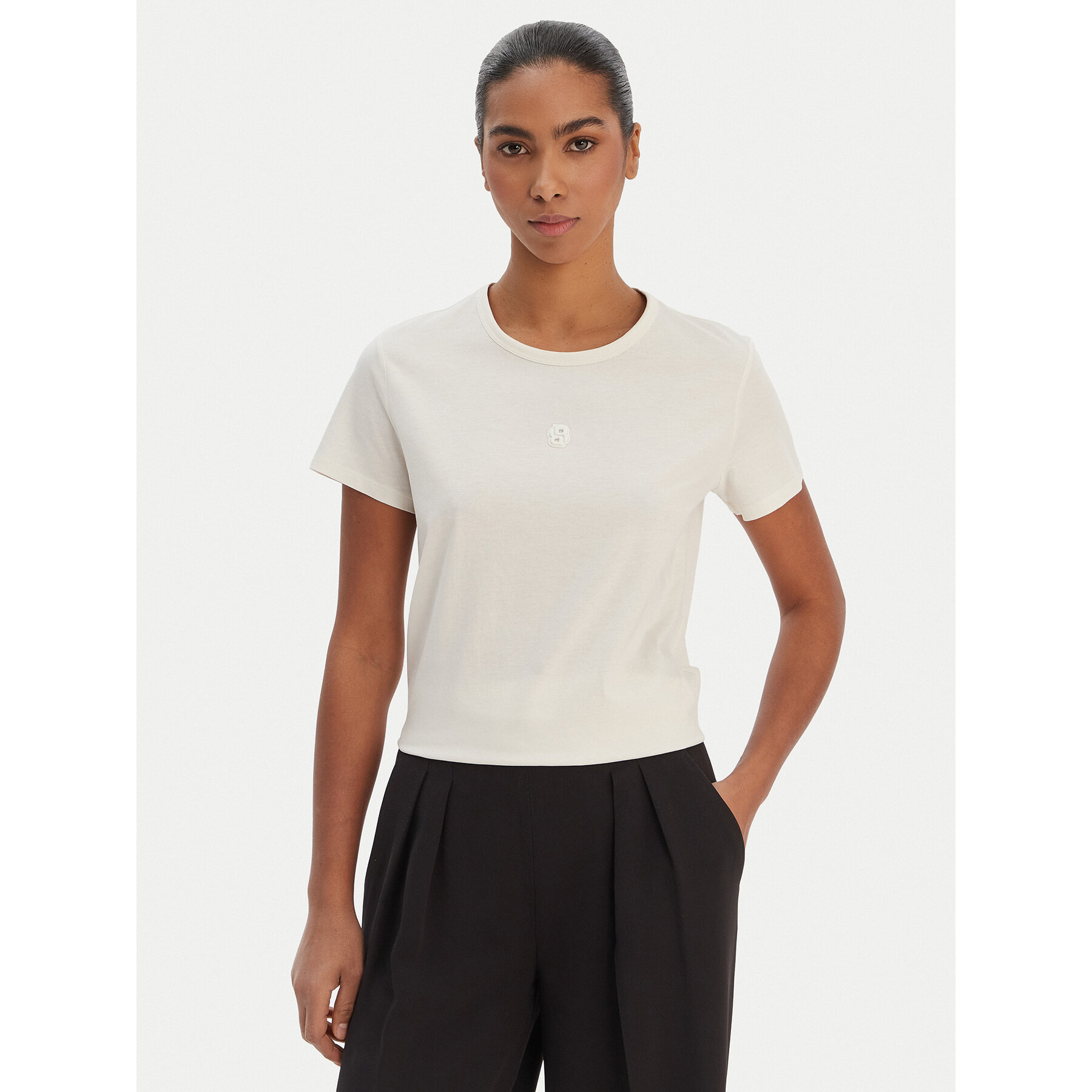 BOSS T-Shirt Eventsa12 50563282 Beige Regular Fit