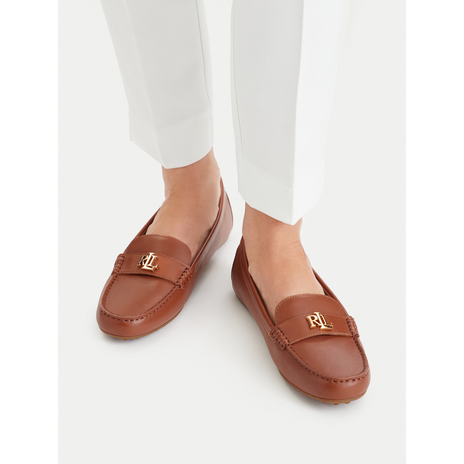 Mokasini LAUREN RALPH LAUREN 802P09040002 Rjava