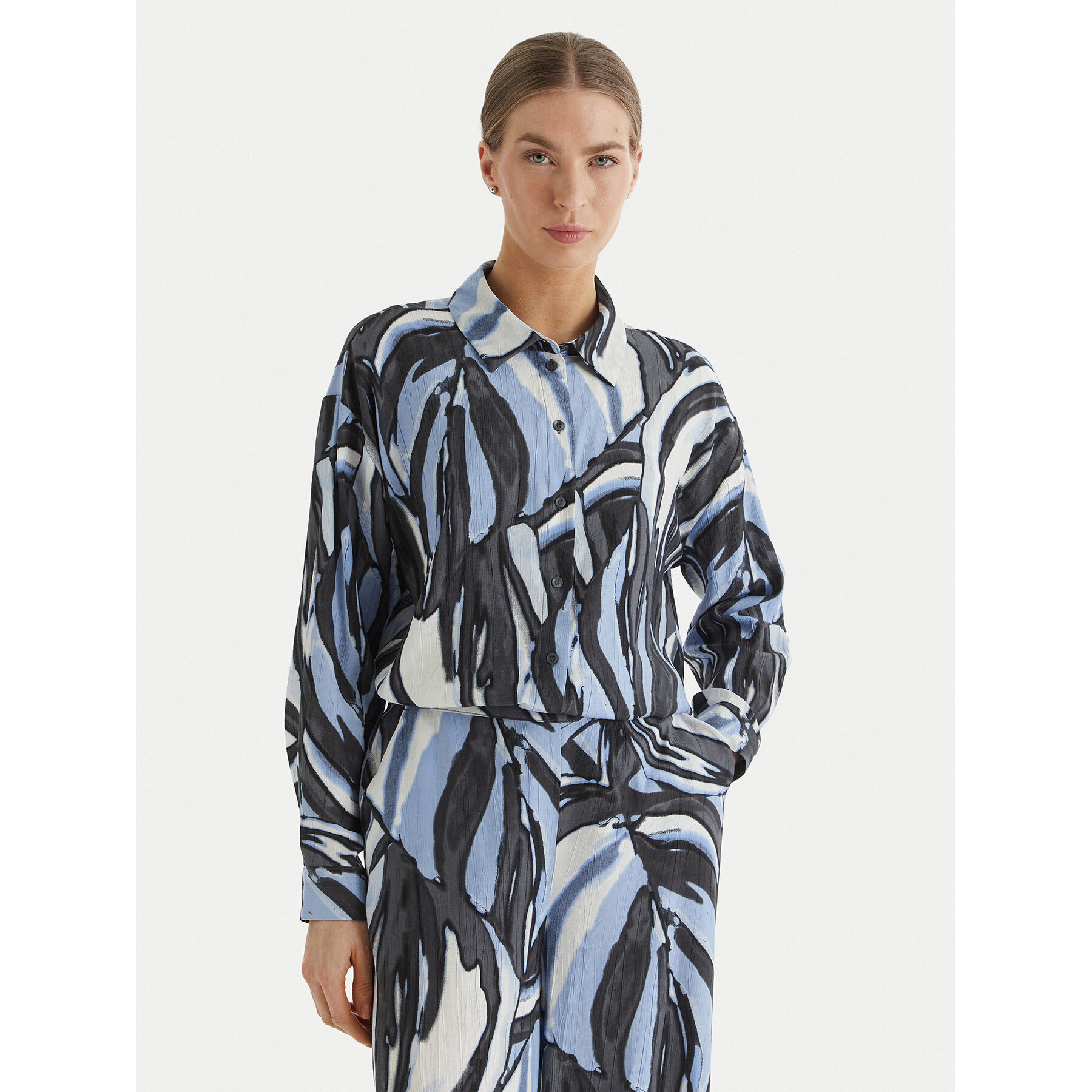Vero Moda Hemd Vera 10338761 Blau Regular Fit
