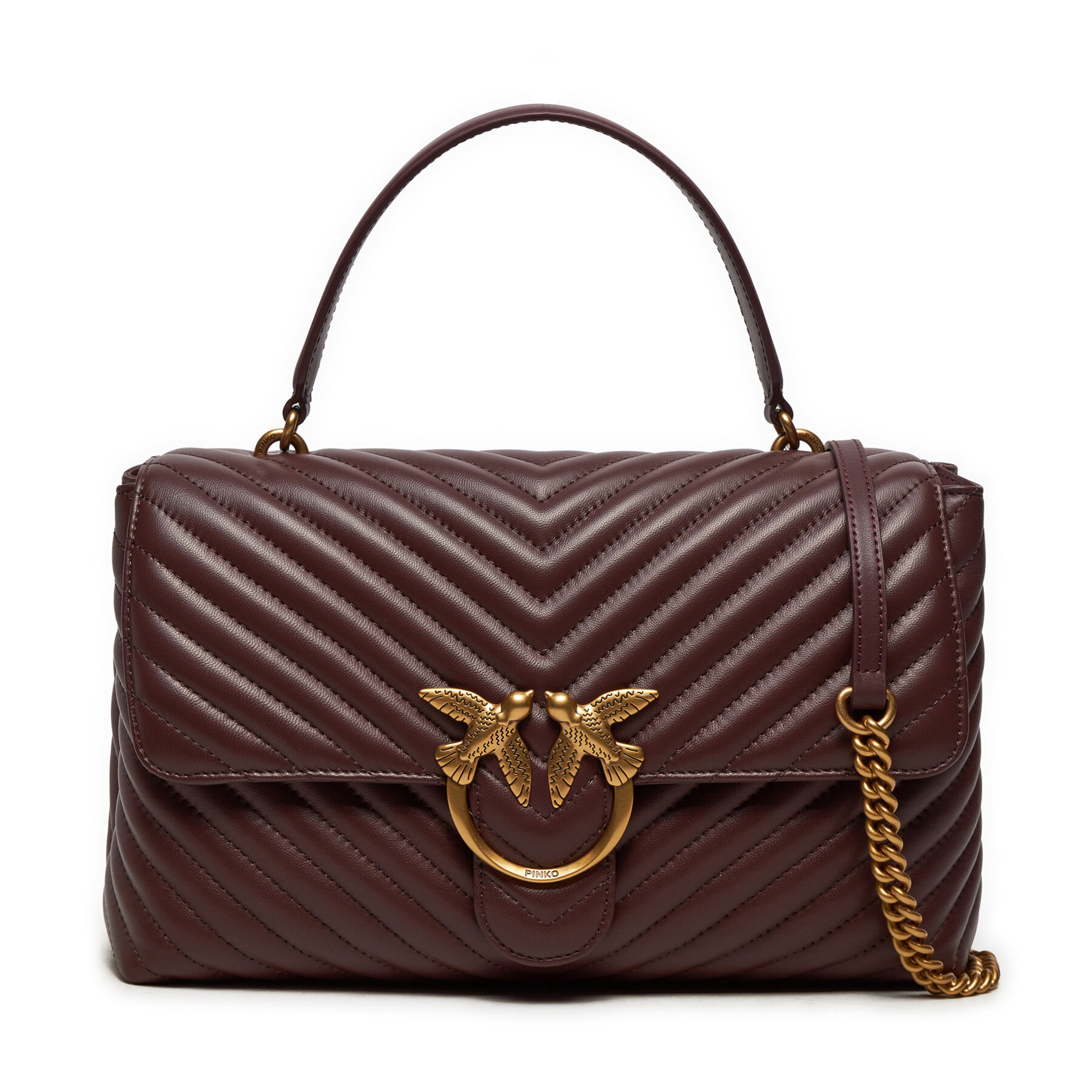 Kabelka Pinko Love Lady Puff Big Cl 100042 A0GK Hnedá