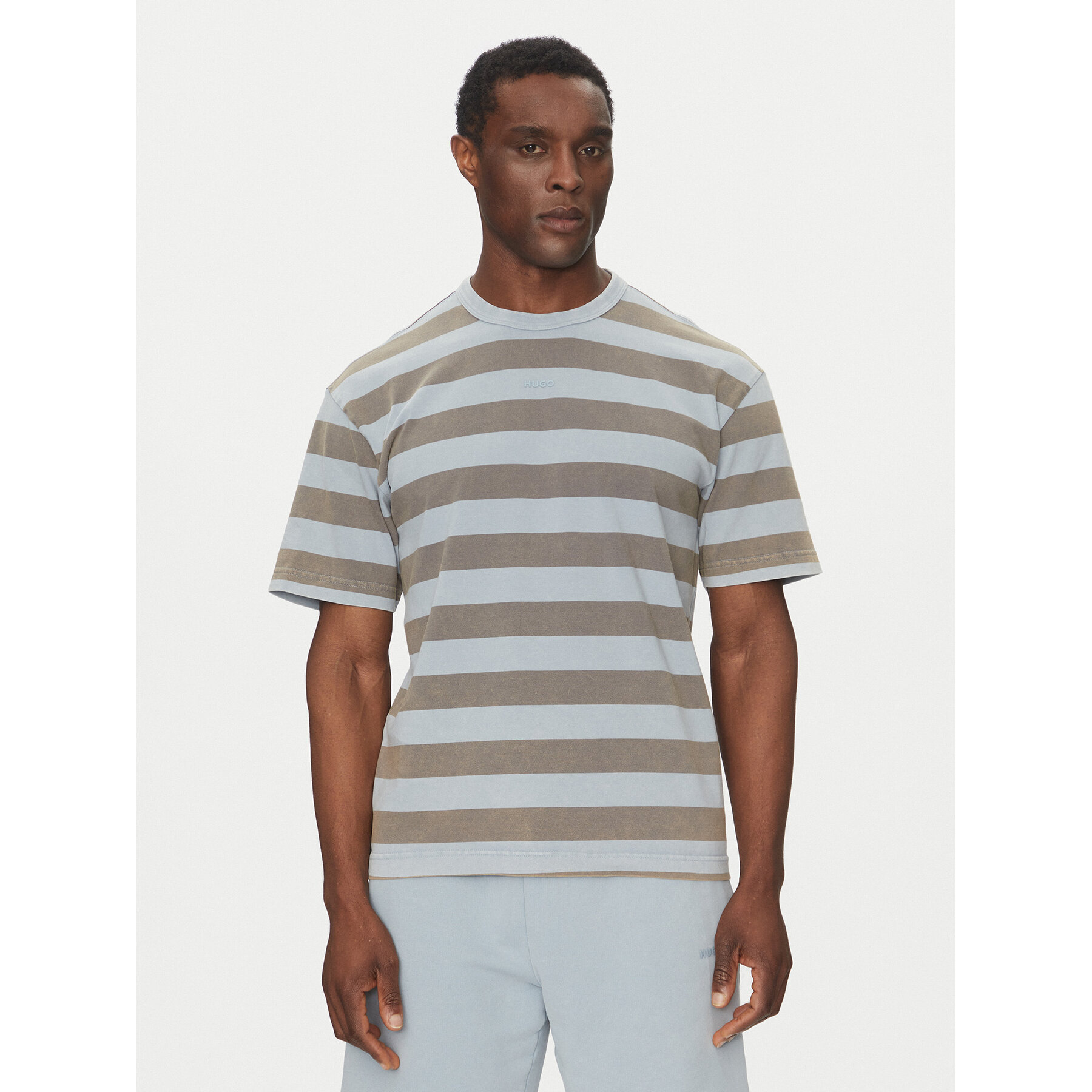HUGO T-Shirt Dockoe 50535283 Γαλάζιο Relaxed Fit