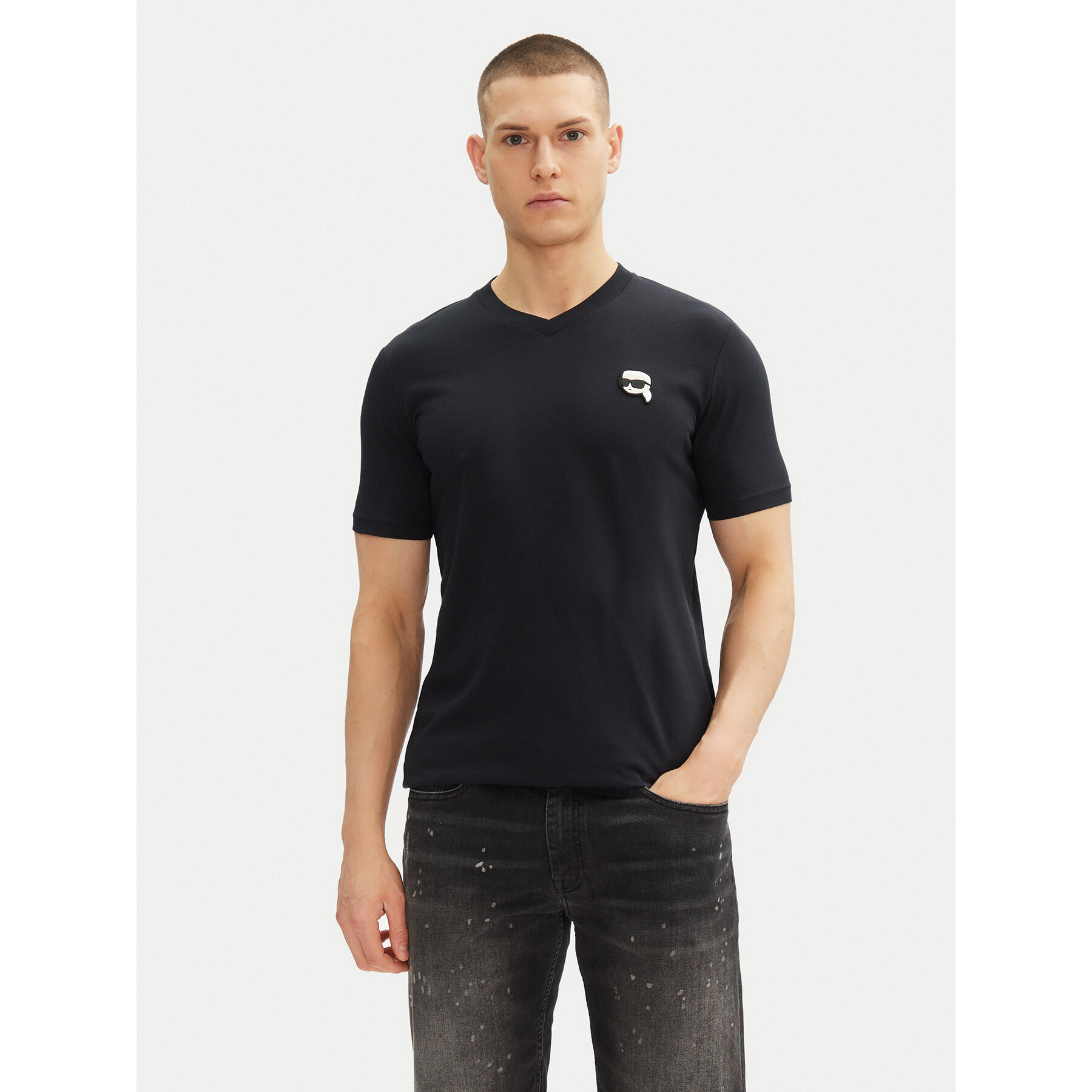 KARL LAGERFELD T-Shirt 755021 552224 Σκούρο μπλε Regular Fit