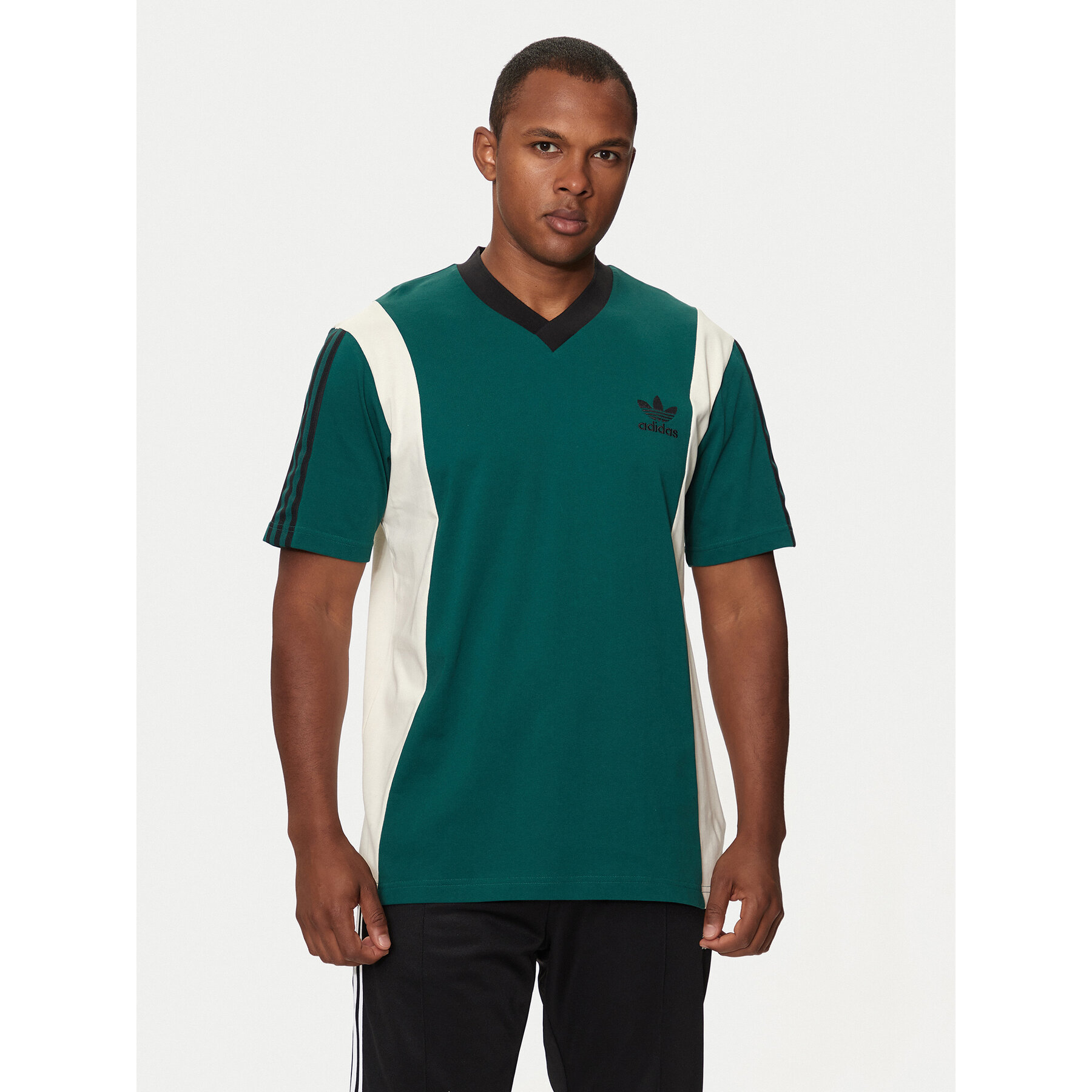 adidas T-Shirt Archive Panel IS1406 Πράσινο Regular Fit
