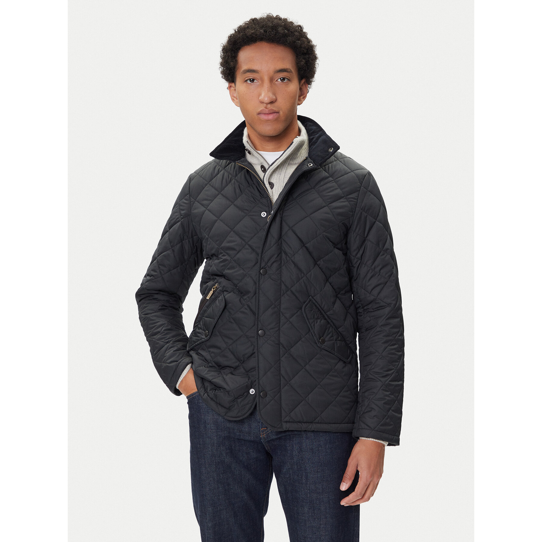 Barbour Übergangsjacke Chelsea MQU0006NY51 Dunkelblau Regular Fit