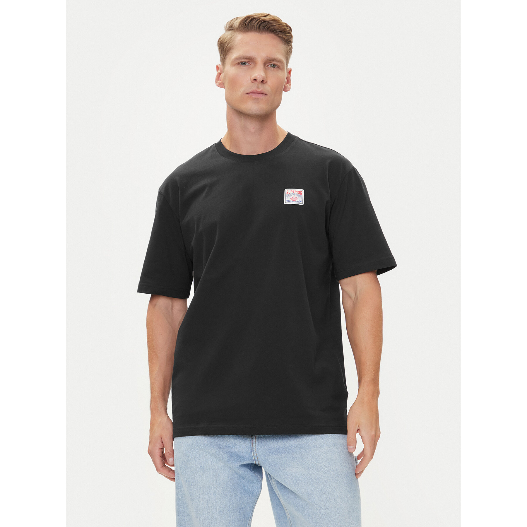adidas Póló Wabash JW0161 Fekete Loose Fit