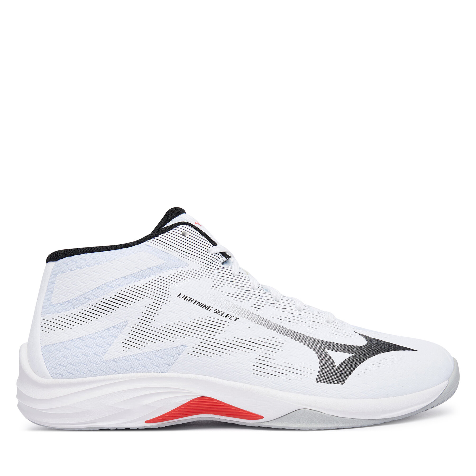 Încălțăminte pentru sporturi de interior Mizuno Lightning Select Mid V1GA2675 Alb