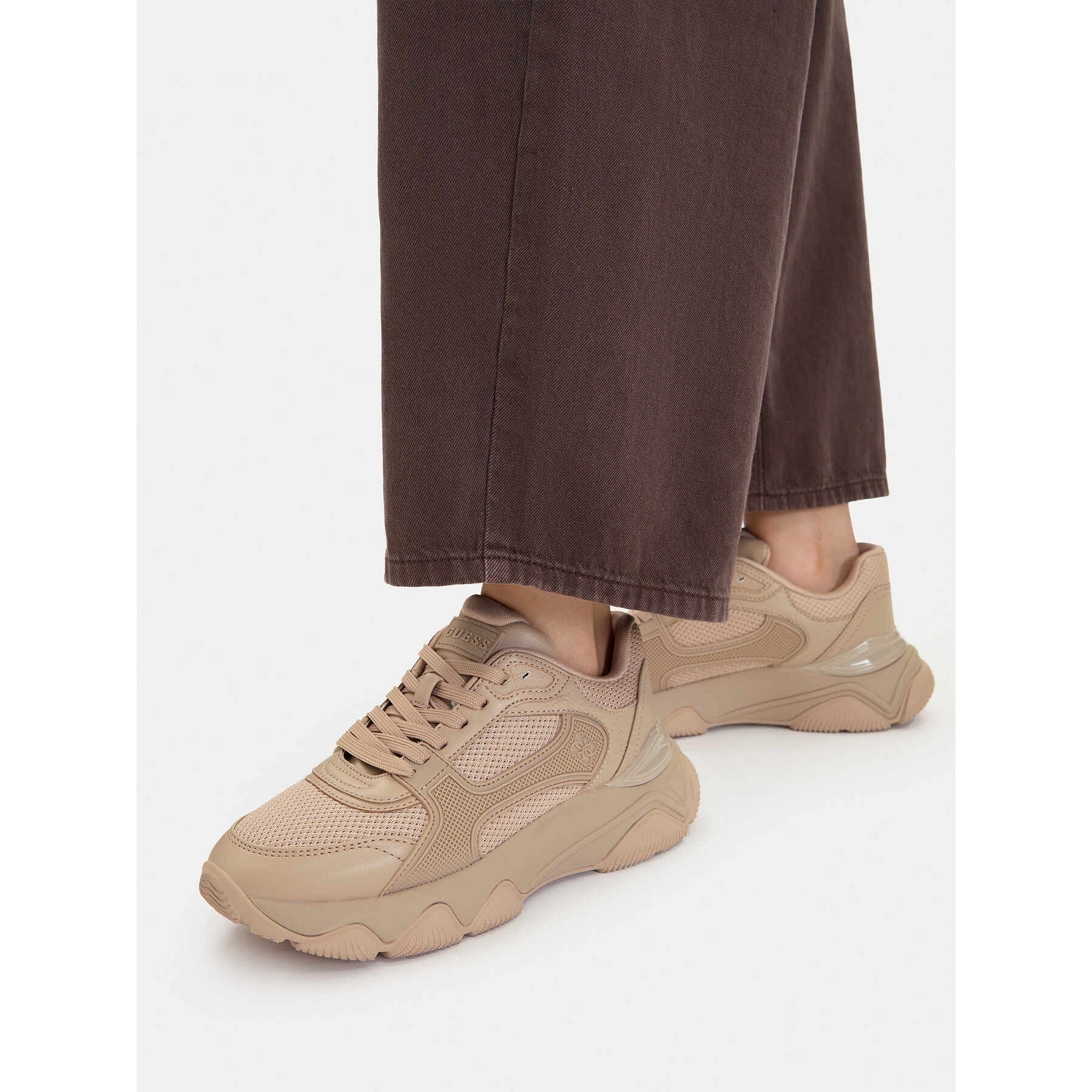 Sneakers Guess FLTMZZ ELE12 Bej