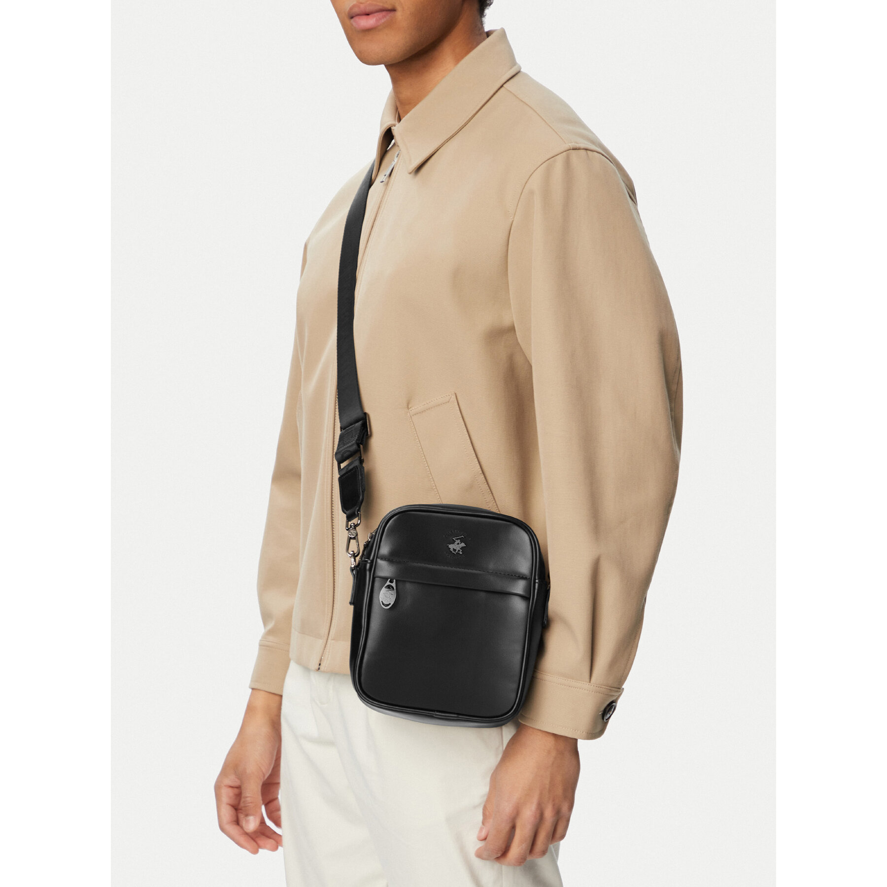 Geantă crossover Beverly Hills Polo Club CWBEO-BHPC-L-018-07. Negru
