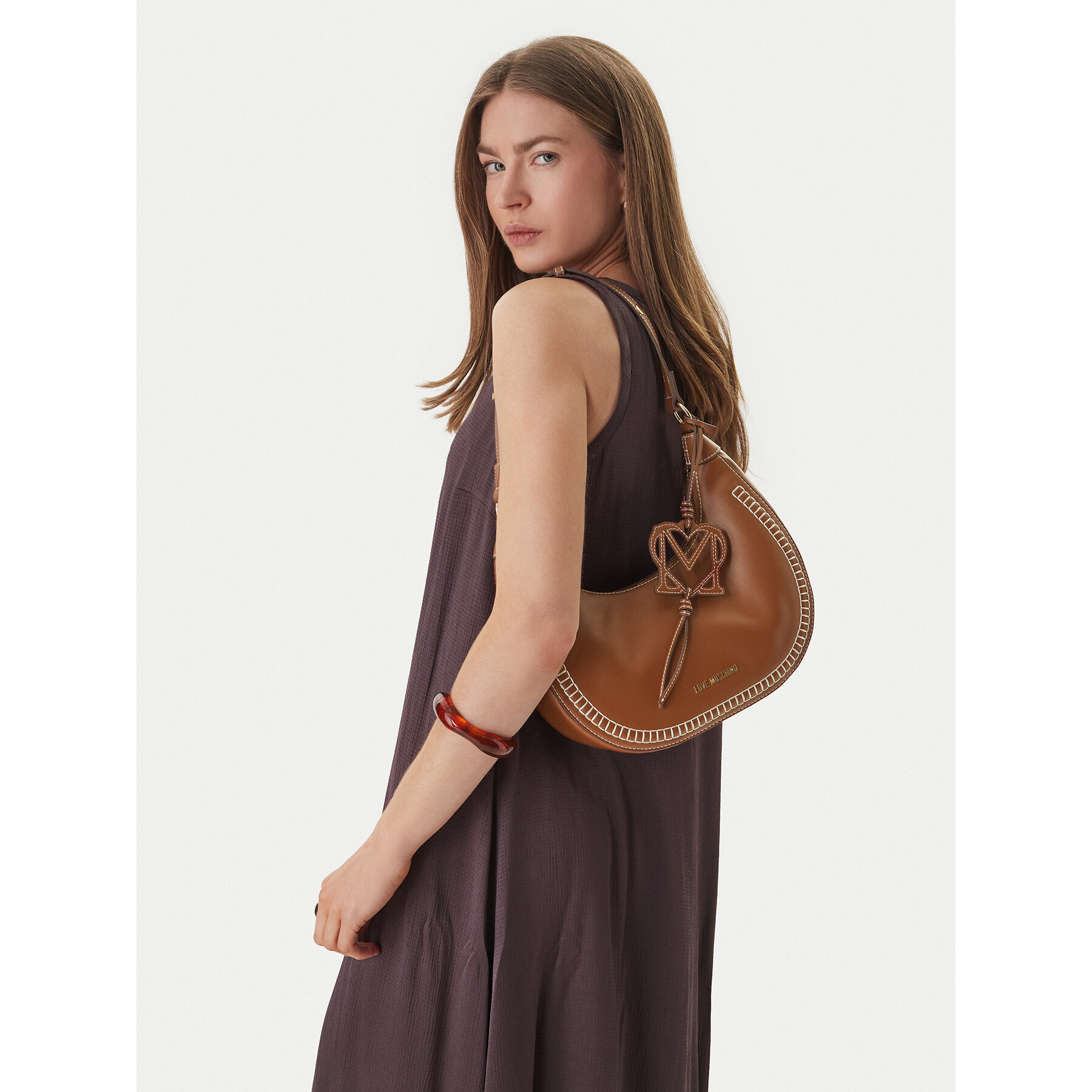 Ročna torba LOVE MOSCHINO JC4095PP1OLI0200 Rjava