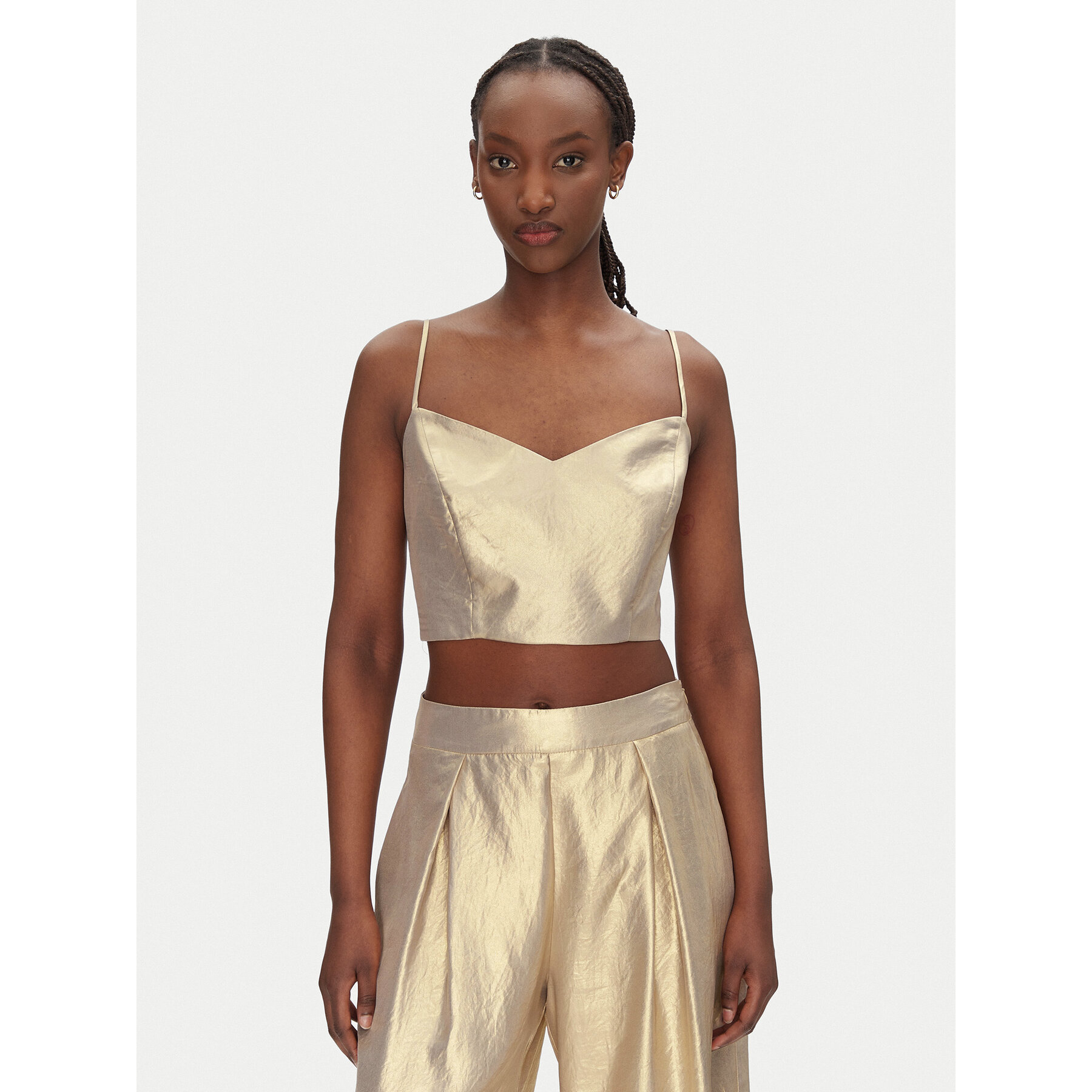 ACCESS FASHION Top 53-2021-922 Goldfarben Slim Fit
