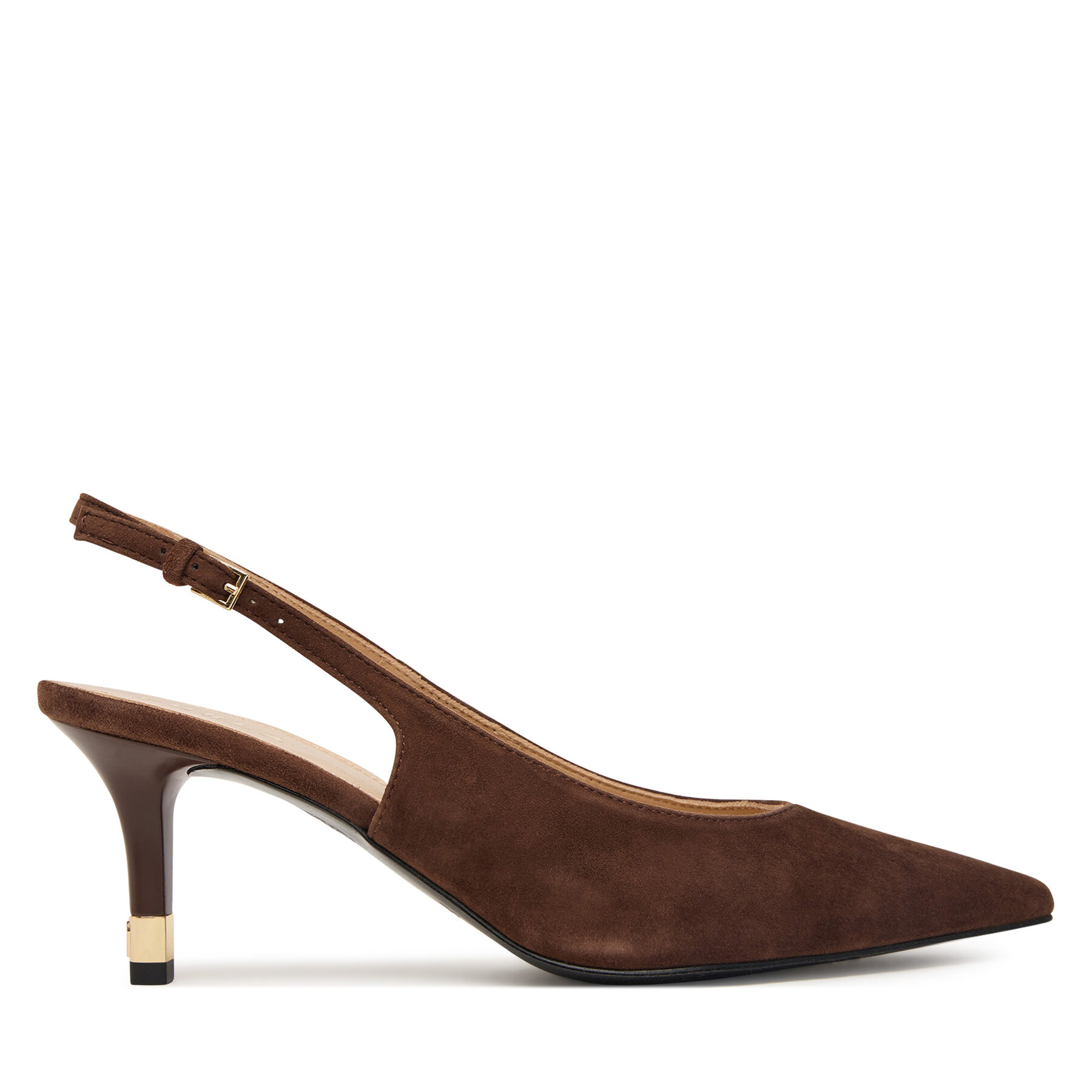 Pantofi cu toc subțire Furla Aria Slingback YL591FA C10000 CN 2460S Maro