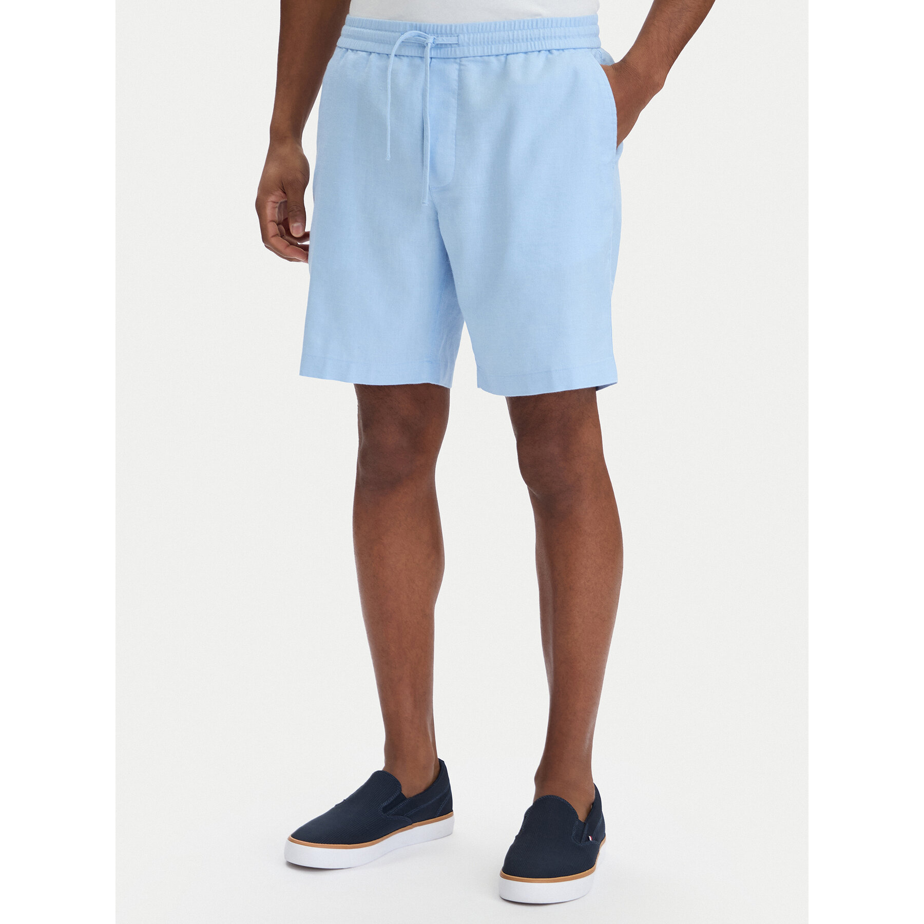 Tommy Hilfiger Stoffshorts Dover MW0MW44355 Blau Regular Fit