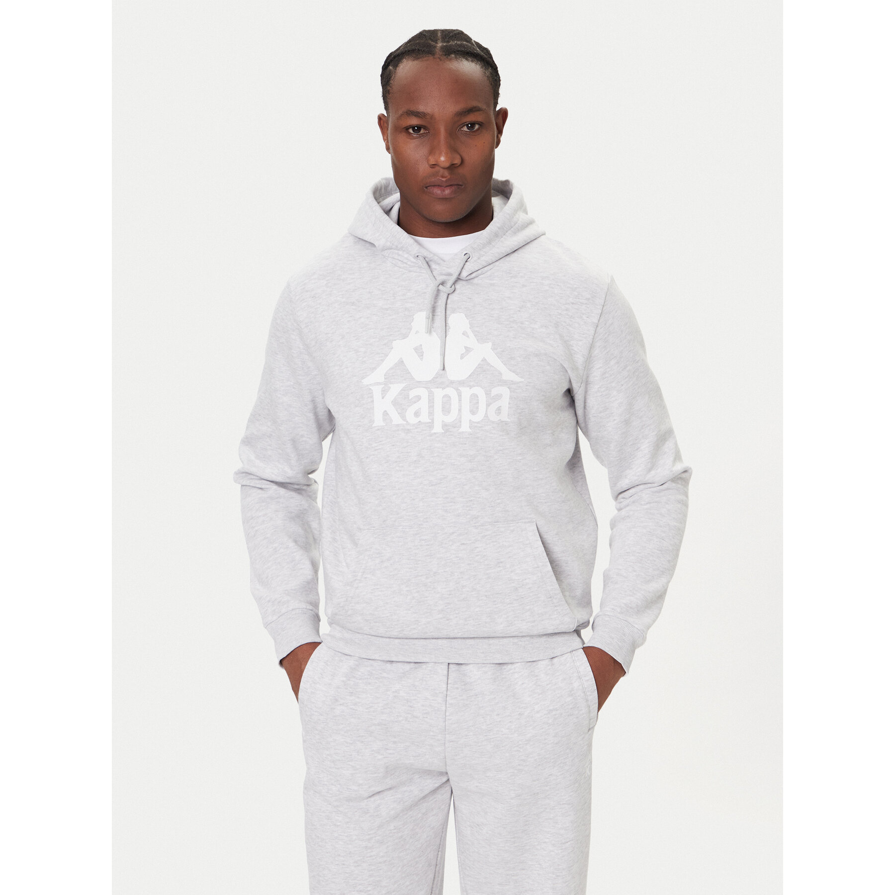 Kappa Majica dugih rukava Malmo 3 341M43W Siva Regular Fit