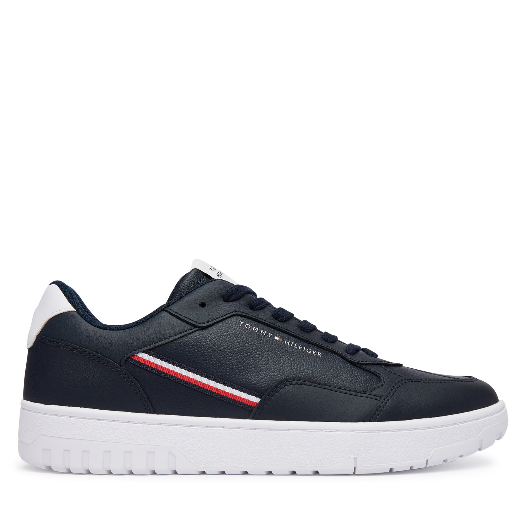 Sneakers Tommy Hilfiger Th Basket Corporate Stripes FM0FM06091 Bleumarin