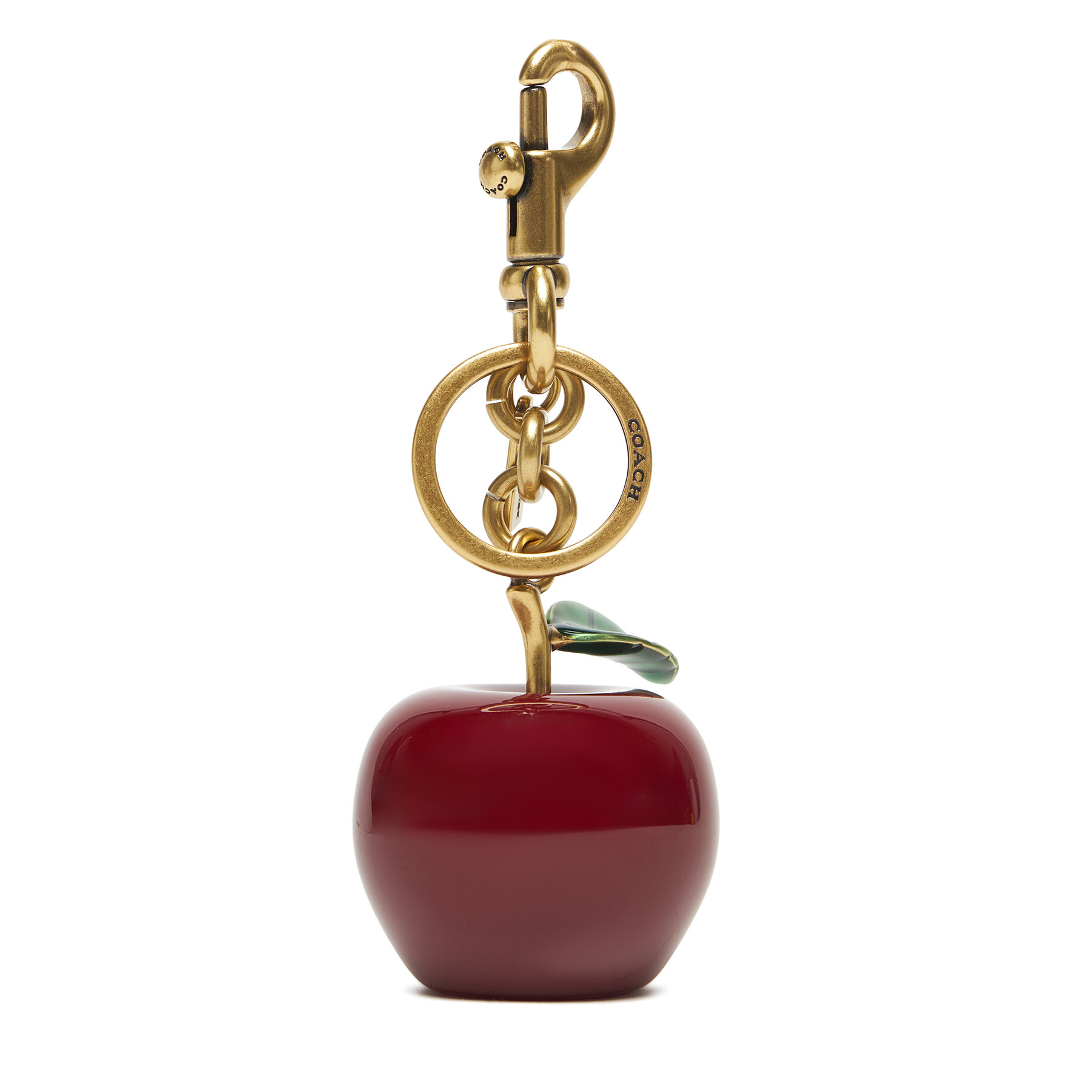 Portachiavi Coach Apple CY399 Bordeaux