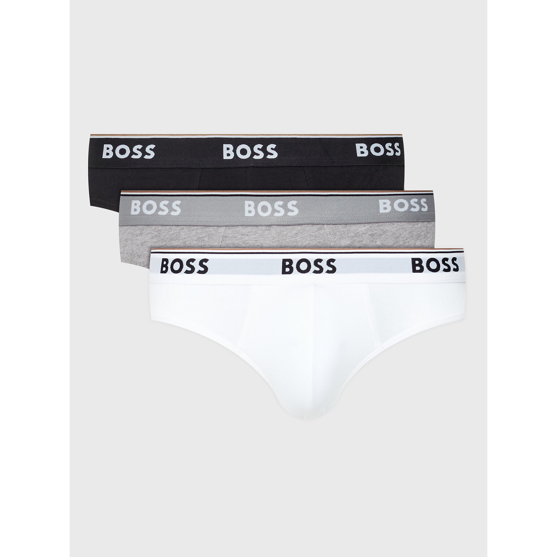 BOSS 3P Power Brief Schwarz/Weiß Baumwolle X-Large Herren