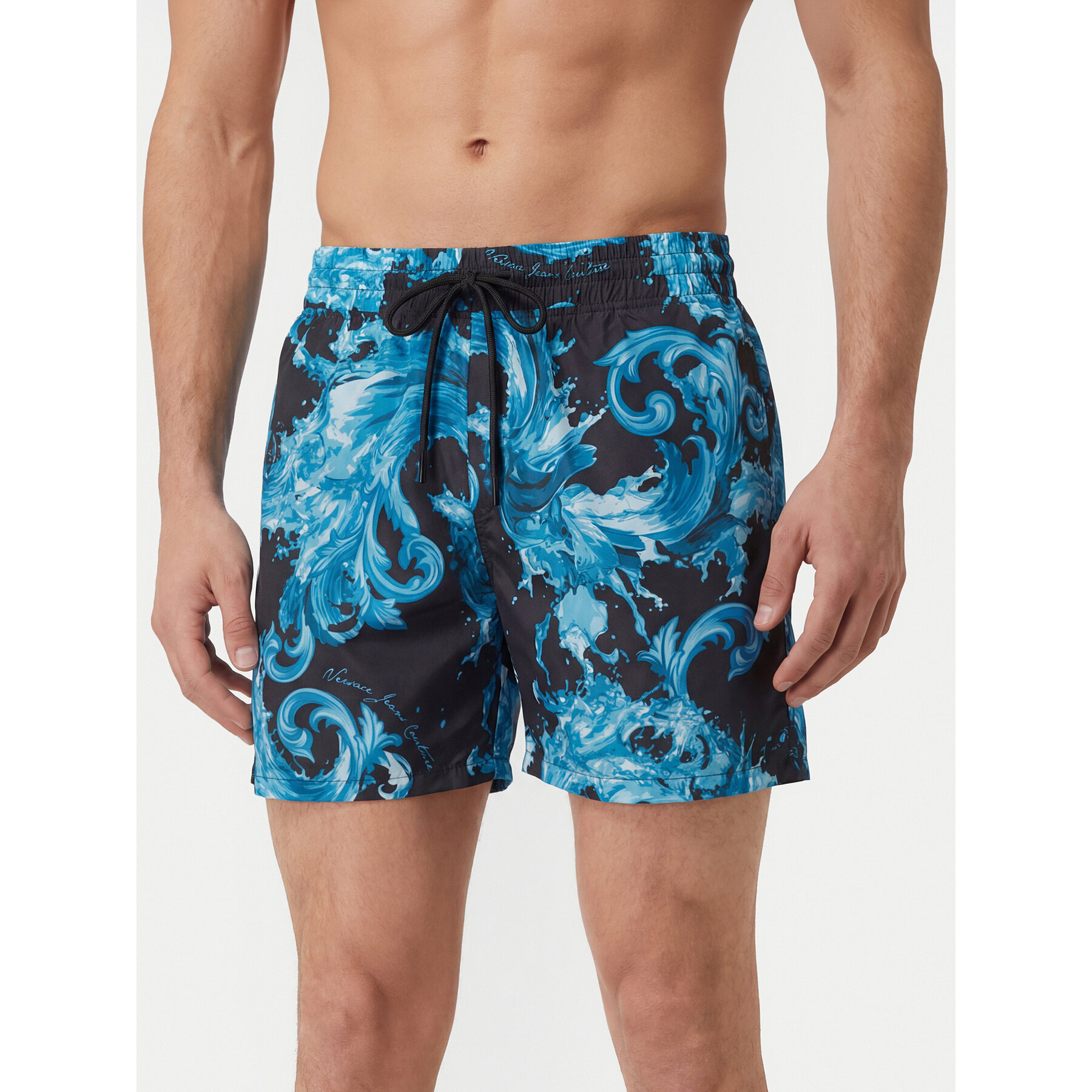 Versace Jeans Sportshorts 80GAD11D Schwarz Regular Fit