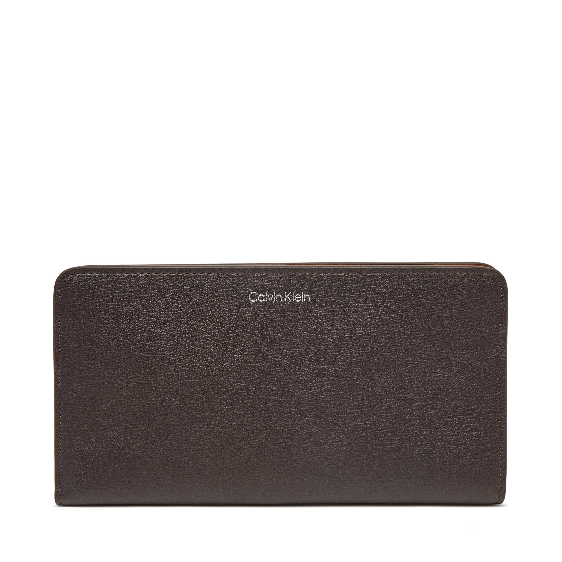 Portofel Calvin Klein Foil Logo Passport Longfold LV04F1205G Maro