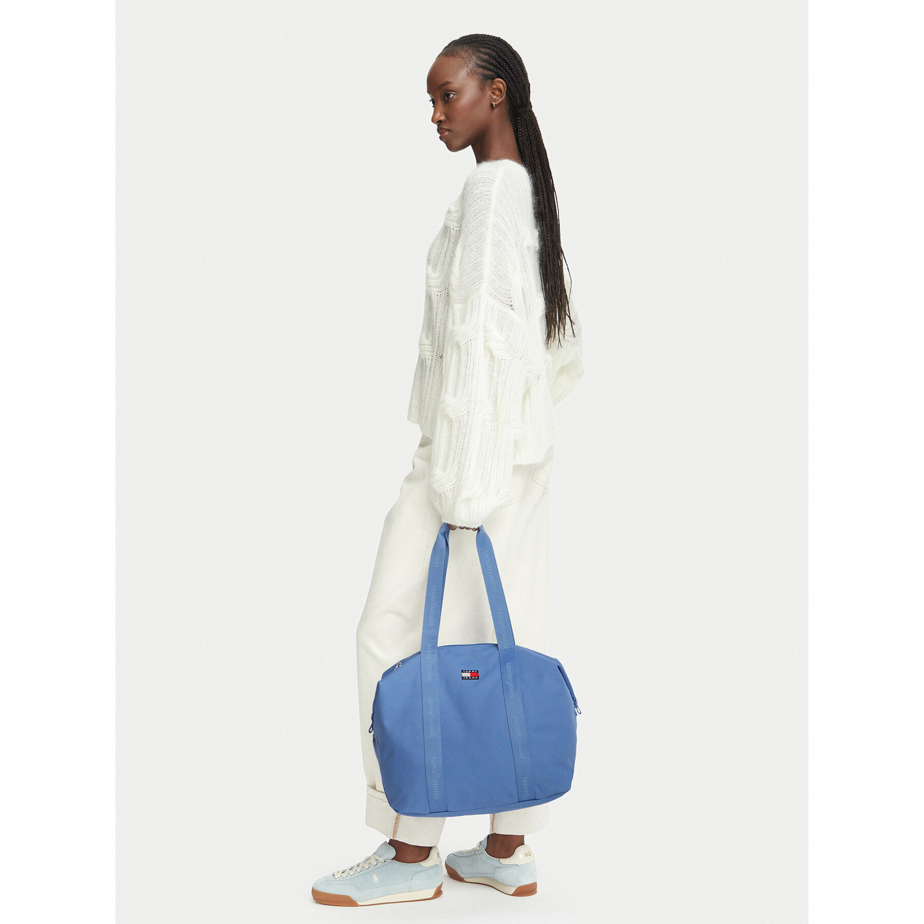 Дамска чанта Tommy Jeans Tjw Ess Daily Tote AW0AW19039 Син