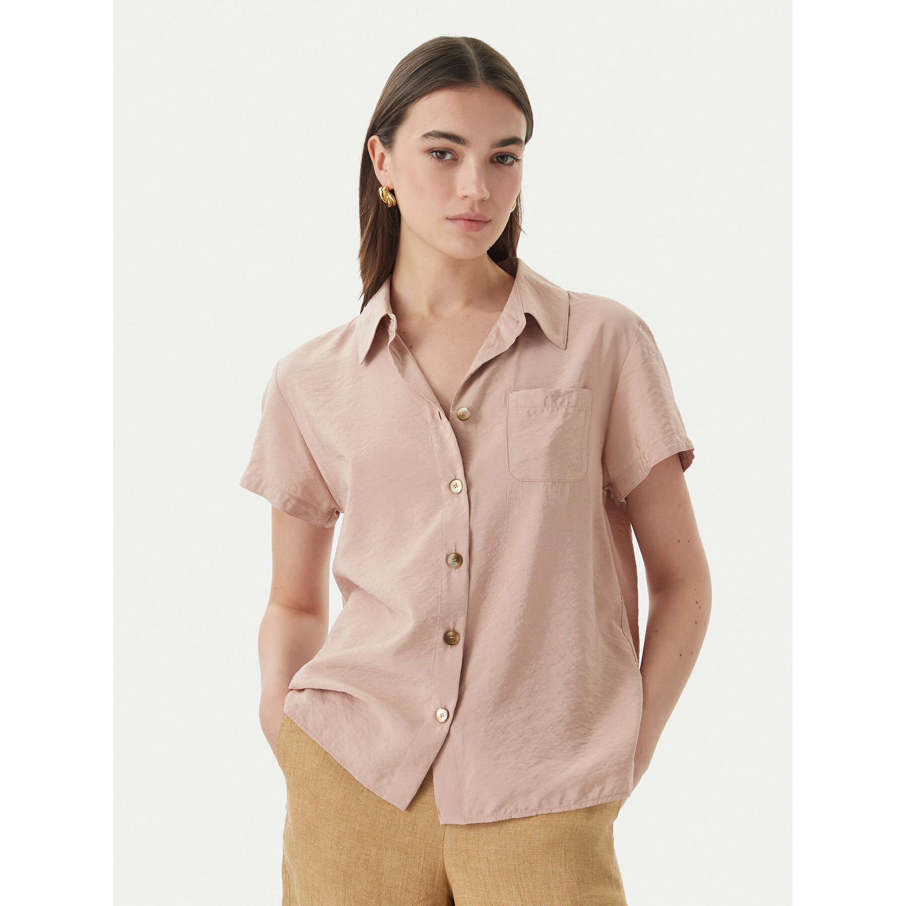 Marella Hemd Apice 2613111164 Rosa Regular Fit