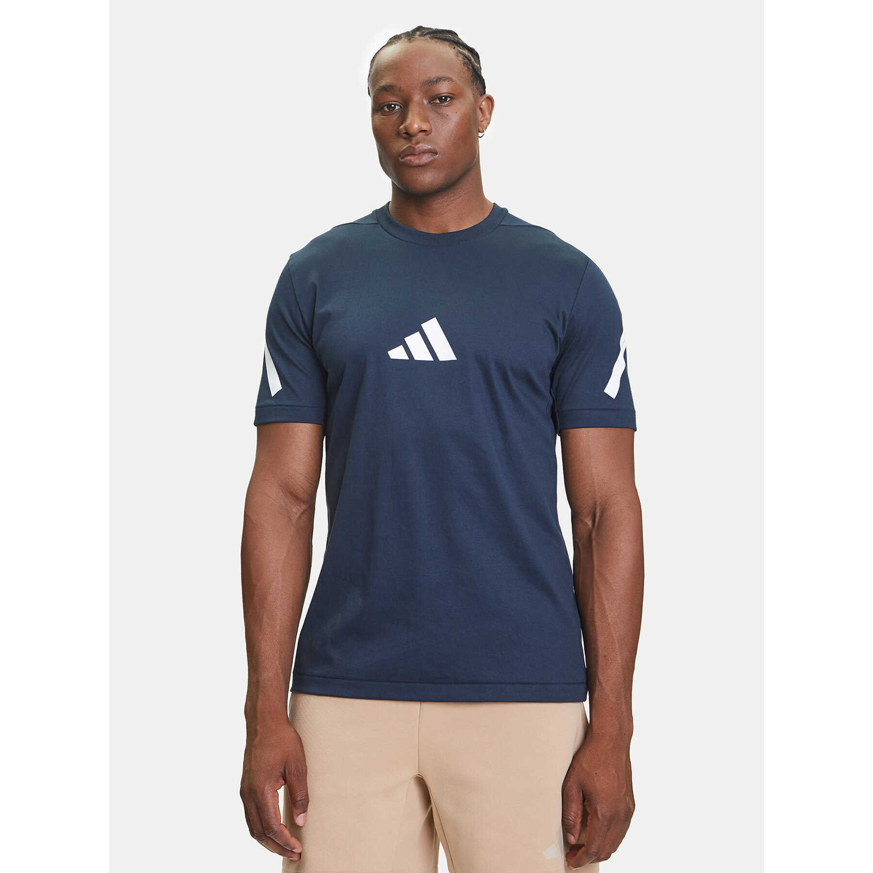 adidas T-Shirt Z.N.E. JW4735 Σκούρο μπλε Regular Fit