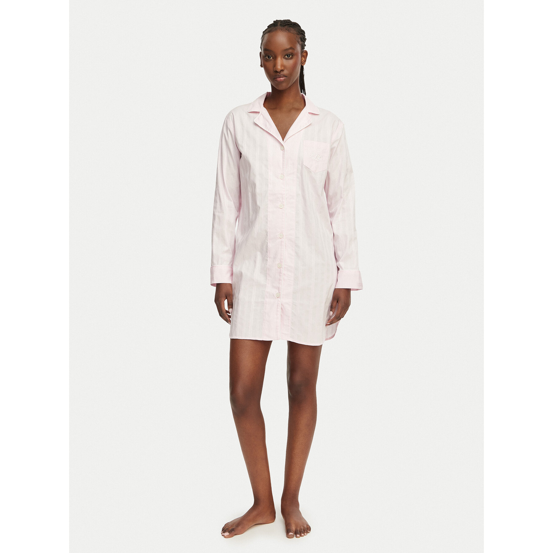 LAUREN RALPH LAUREN Νυχτικό ILN32507 Ανοιχτό ροζ Relaxed Fit