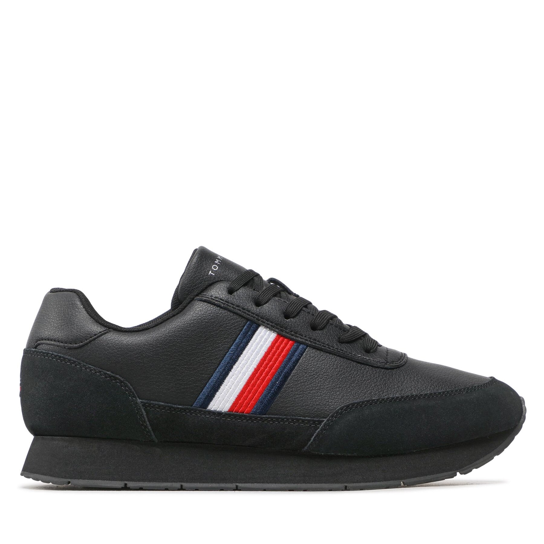Sneakers Tommy Hilfiger Core Eva Runner Corporate Lea FM0FM04397 Svart