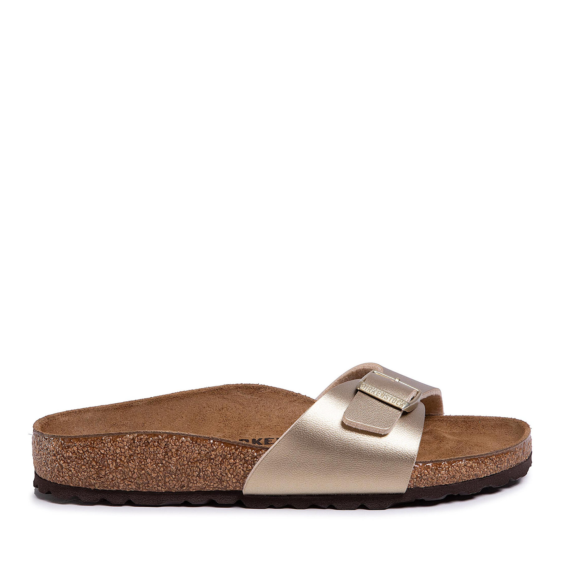Damen Pantoletten Birkenstock, Schuhgröße 36, Goldfarben, Madrid Bs 1016107