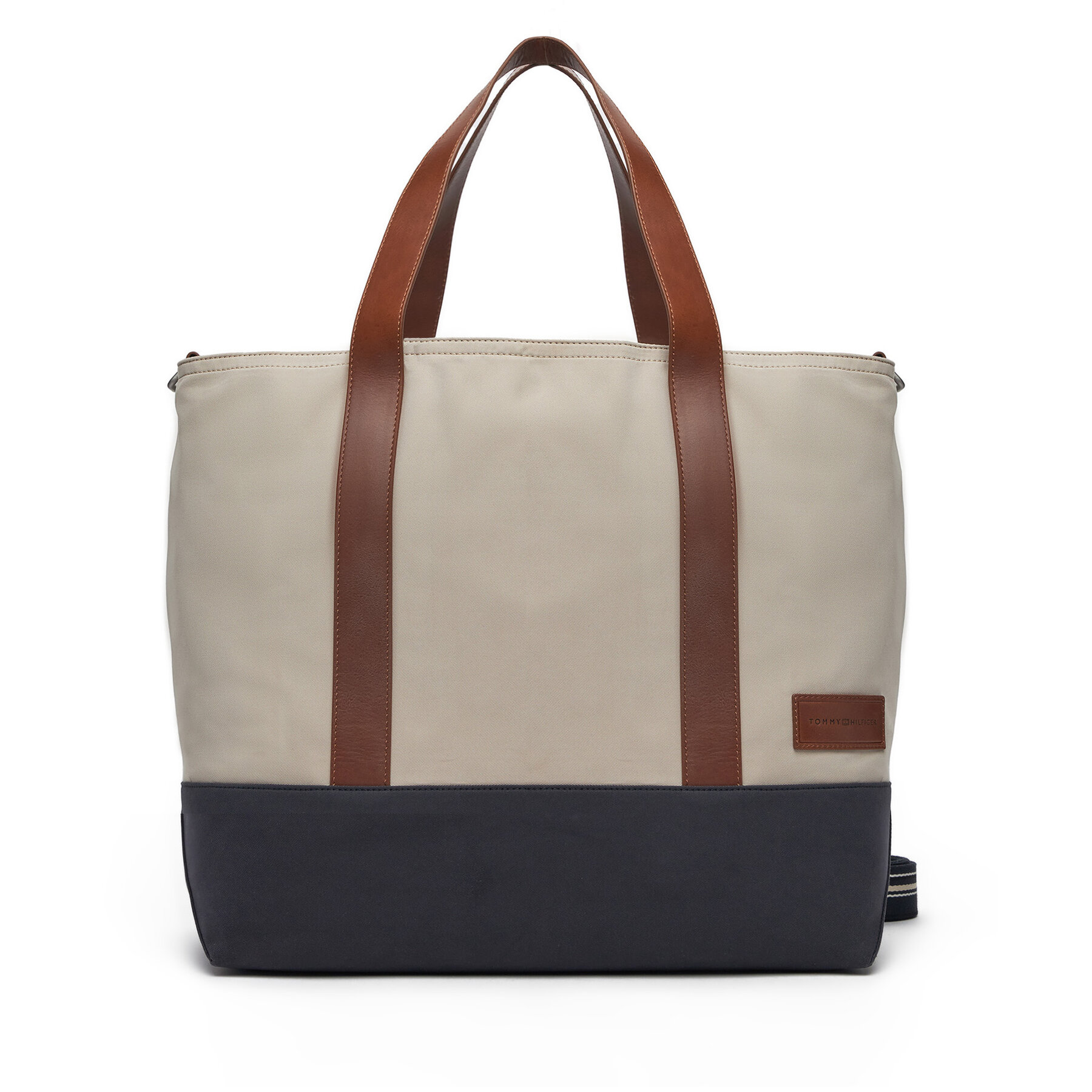 Geantă Tommy Hilfiger Th Casual Tote AM0AM13368 Bej
