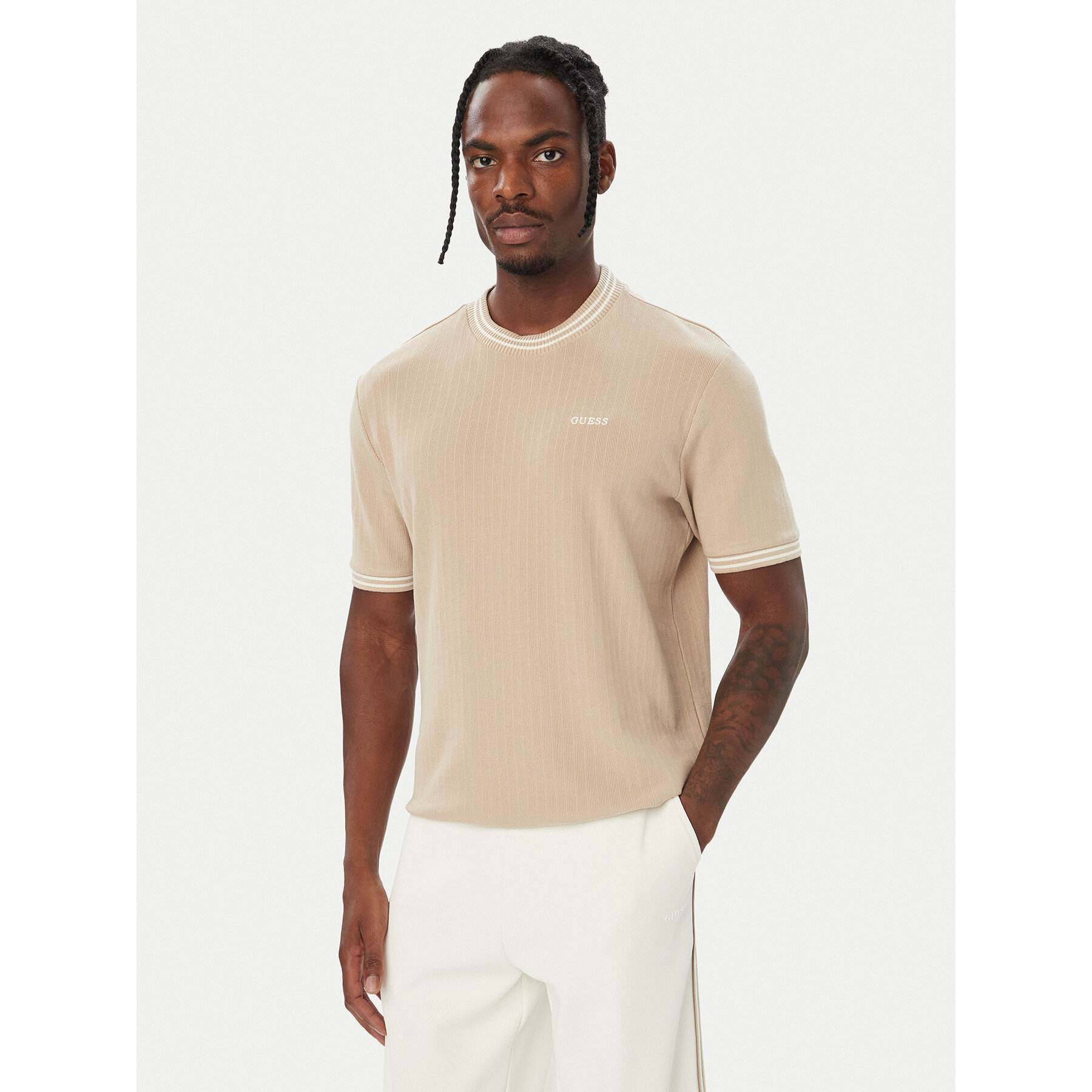 Guess T-shirt Z6BI02 K6531 Bež Regular Fit