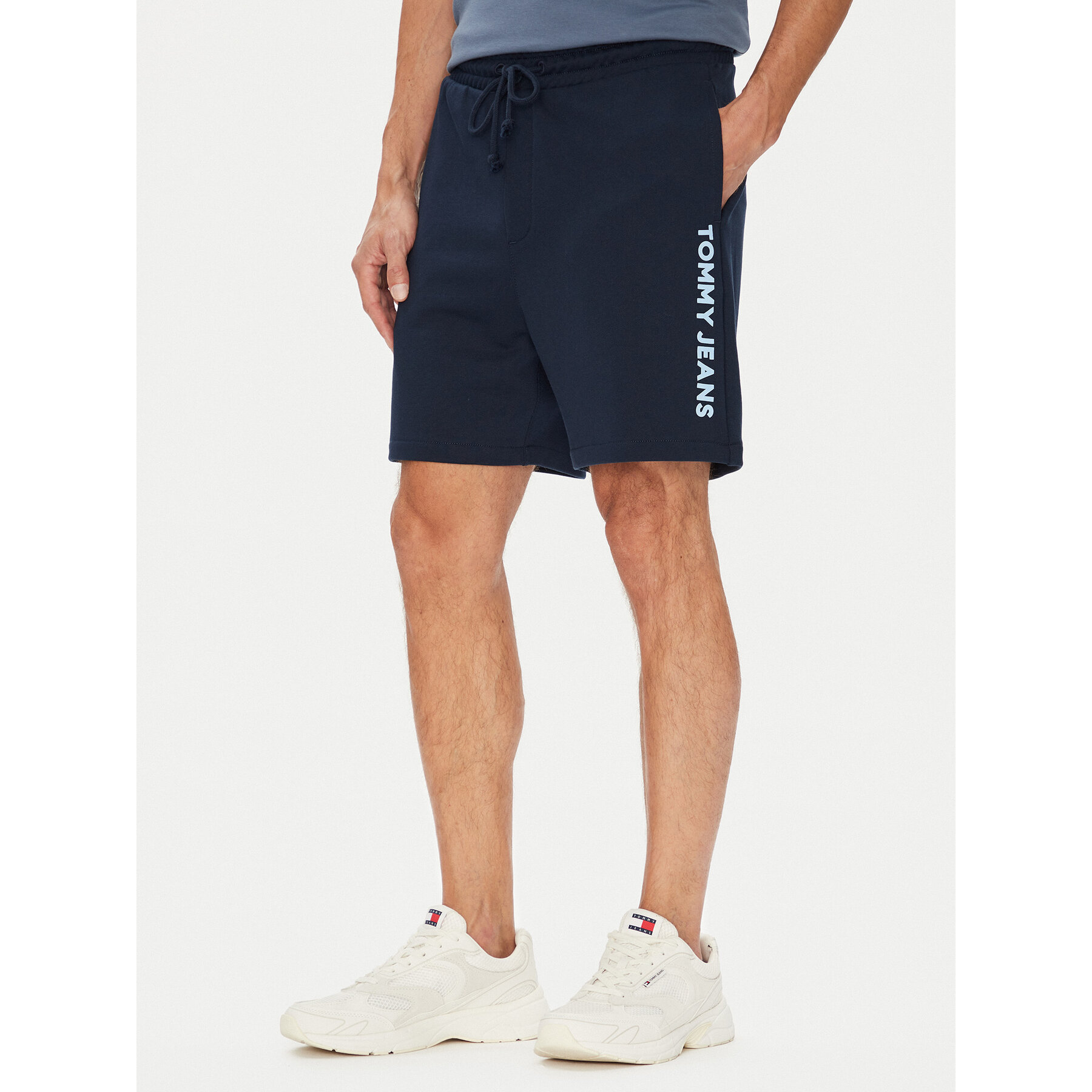 Tommy Jeans Sportshorts New Classic Beach DM0DM21781 Dunkelblau Relaxed Fit
