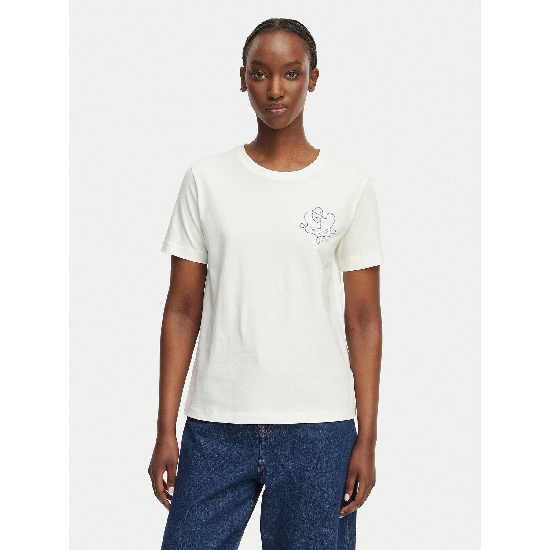 Gant T-Shirt 4201440 Weiß Regular Fit
