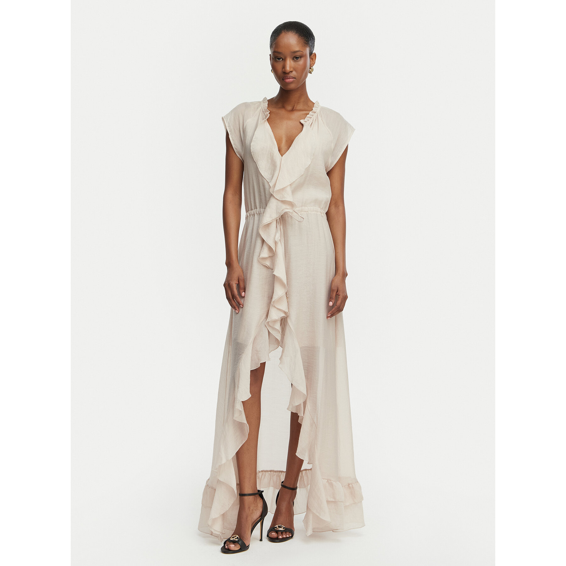 Guess Coctailkleid W6GK87 W2111 Hellbeige Regular Fit