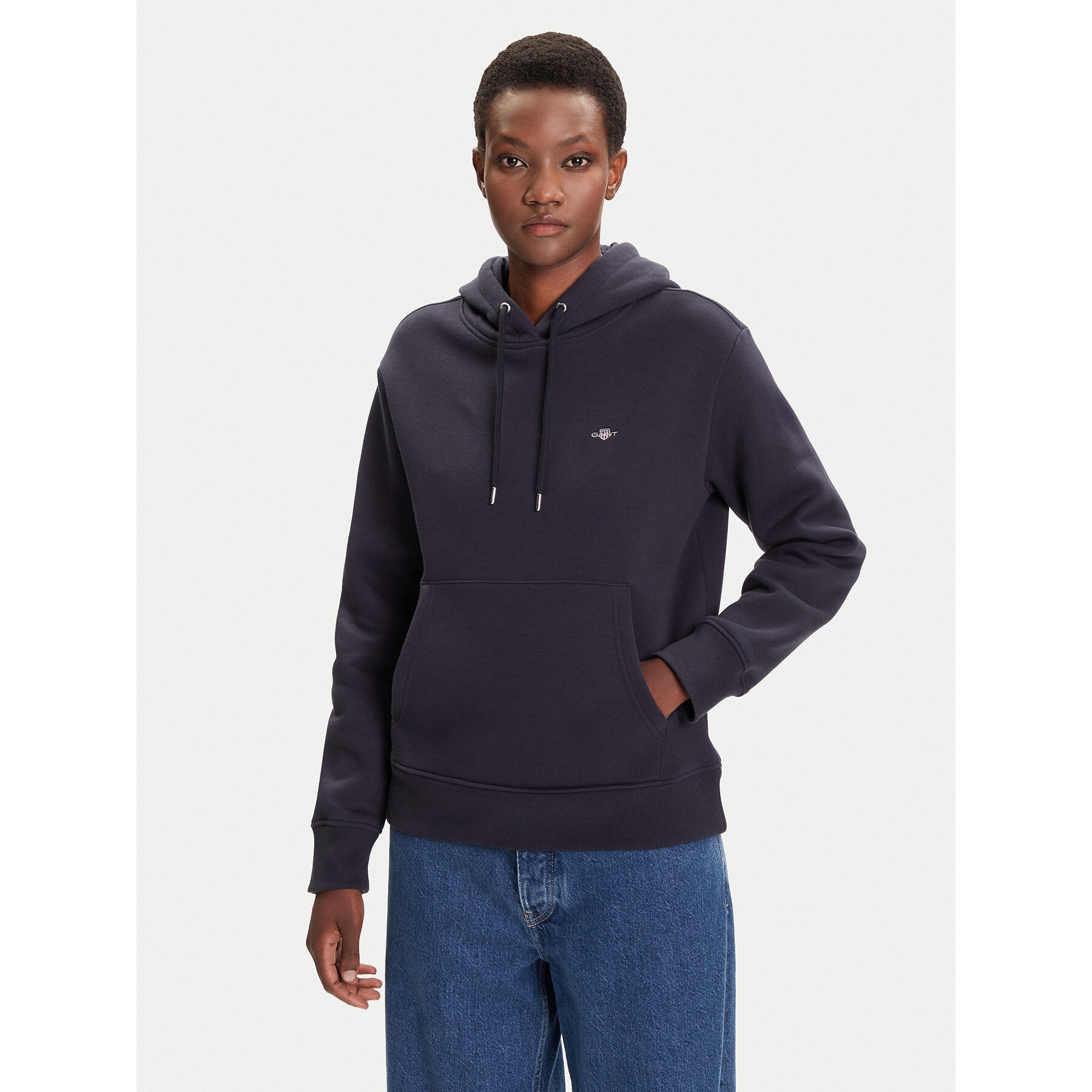 Gant Sweatshirt Shield 4201413 Dunkelblau Relaxed Fit